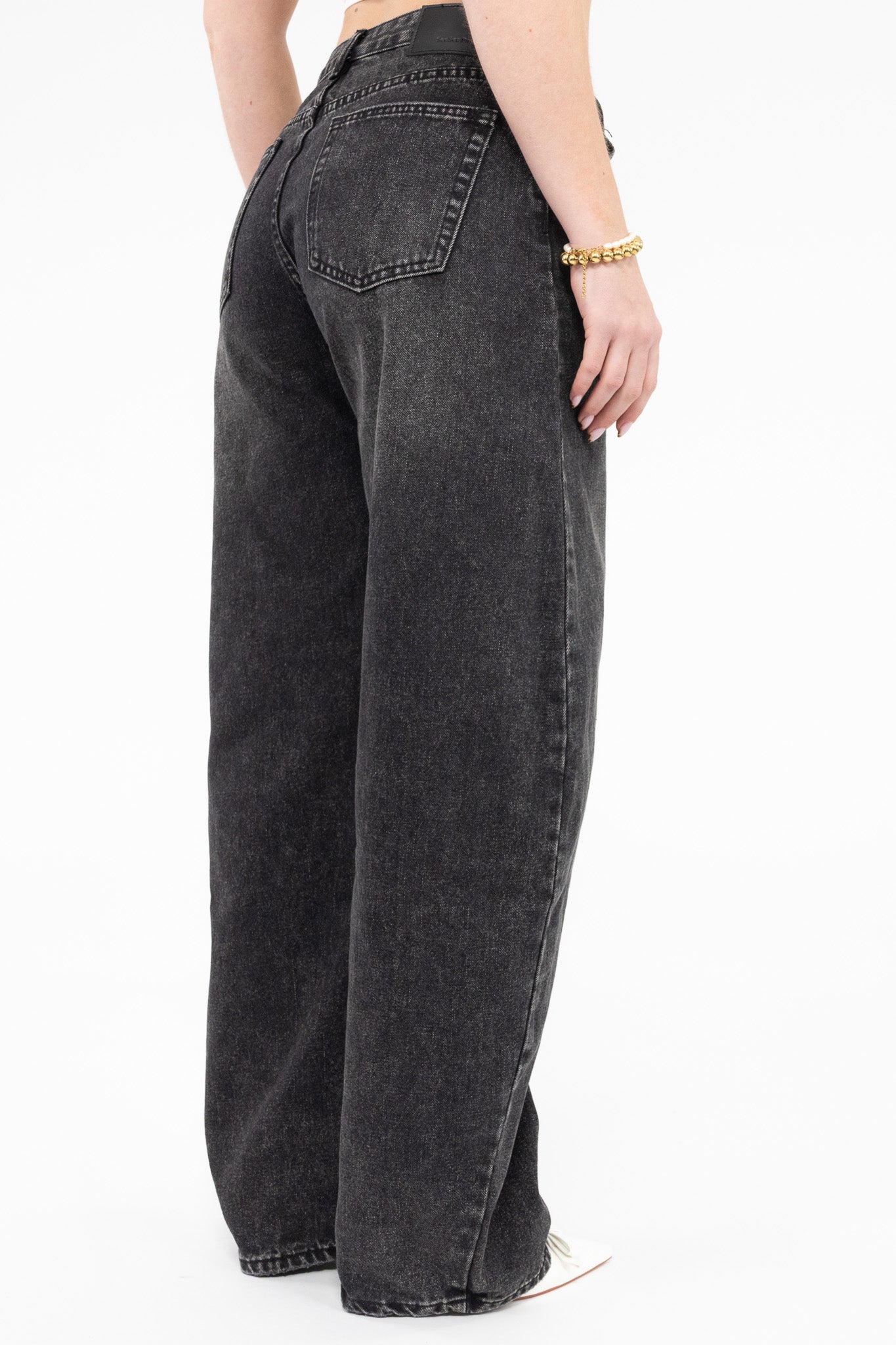 Washed Balloon Jeans