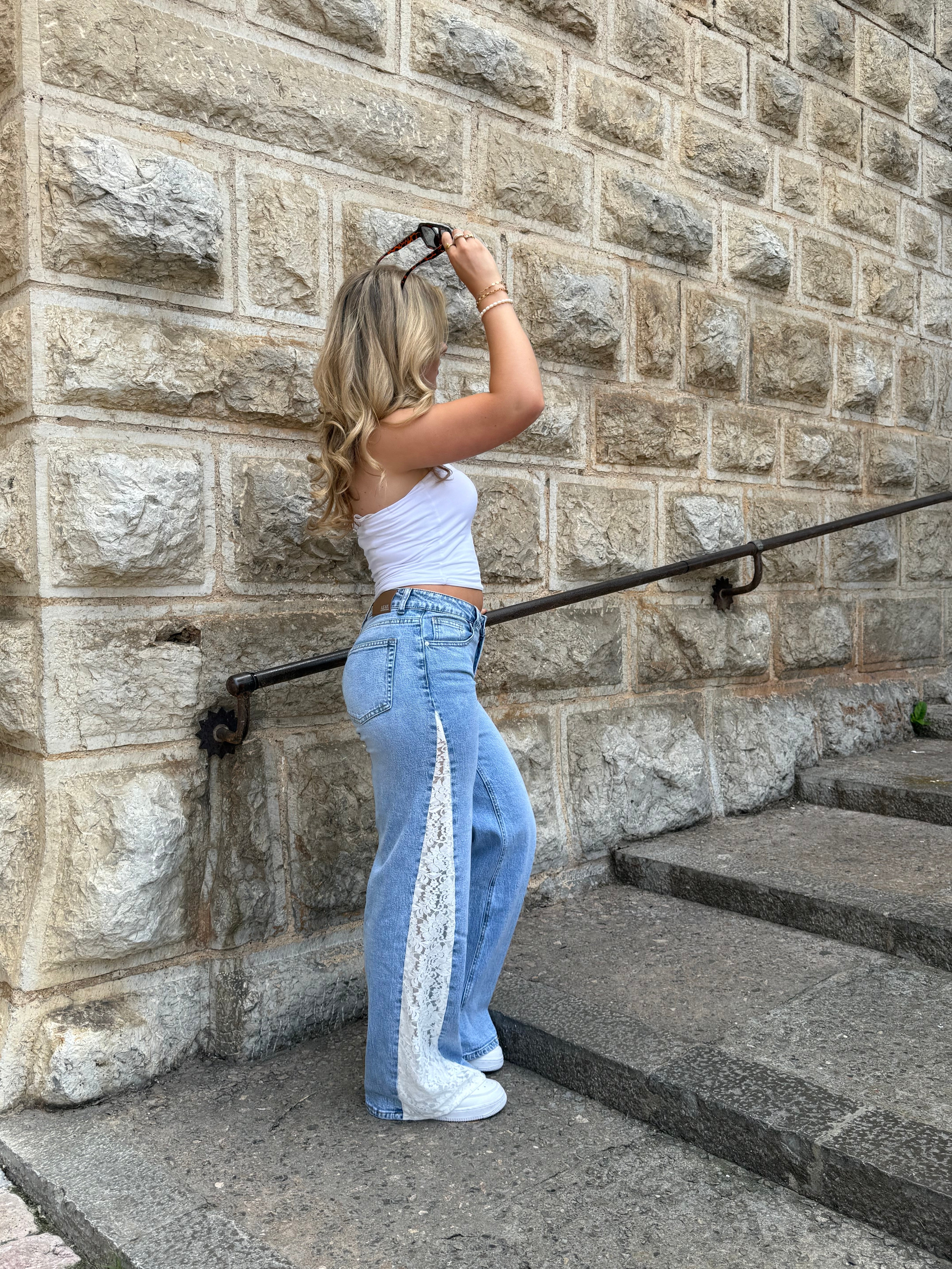 Lily lace jeans