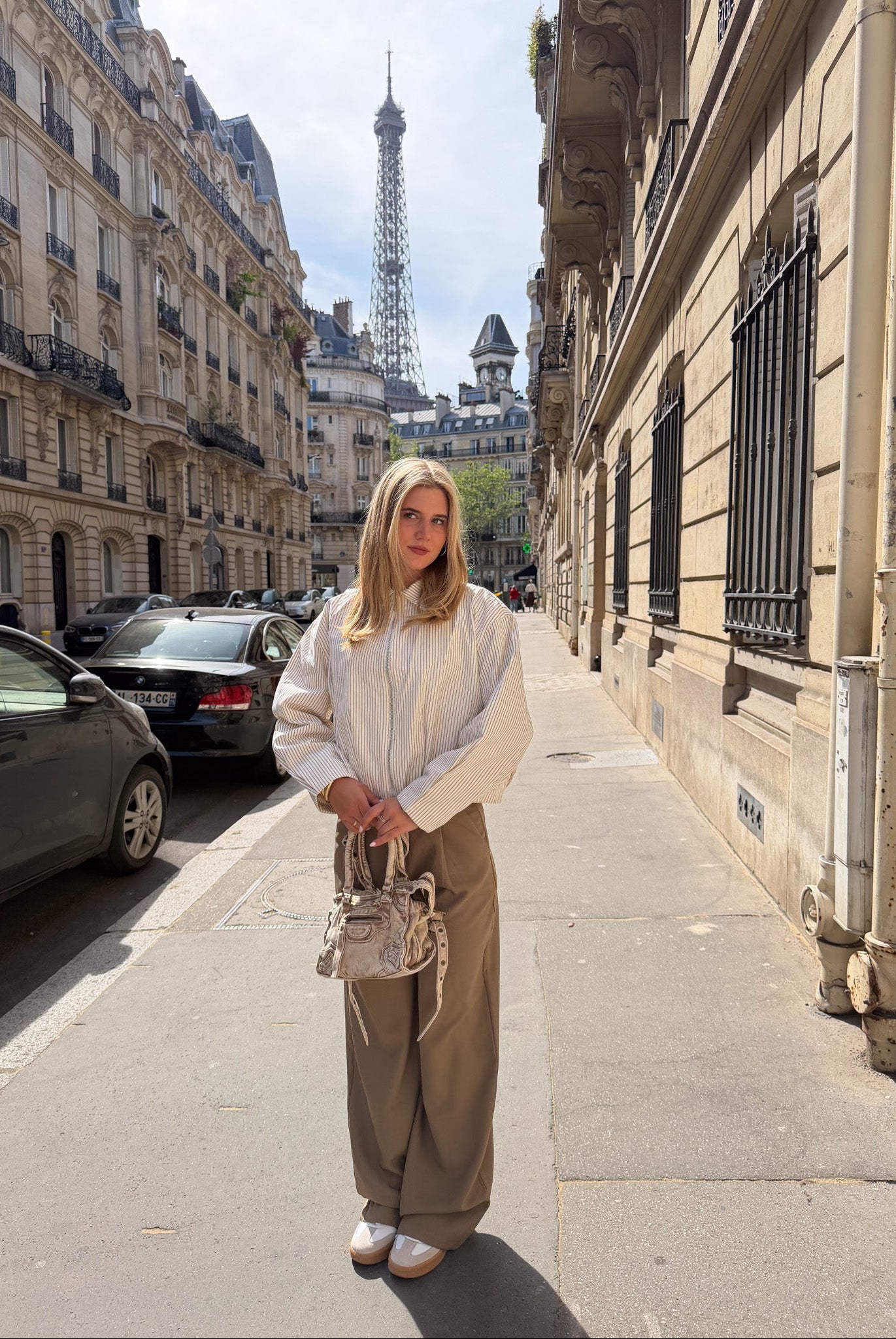 Cropped Stripe Jacket