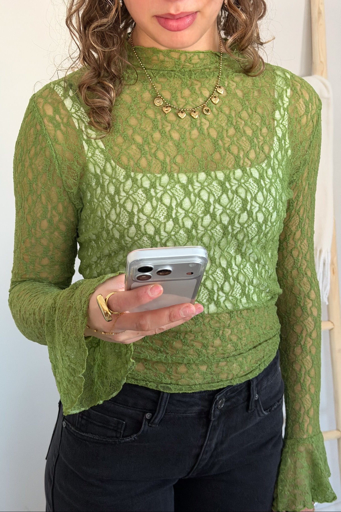 Sheer Lace Top