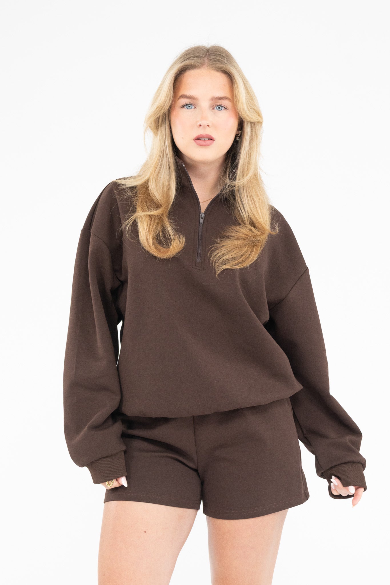 Oversized Half Zip Sweater