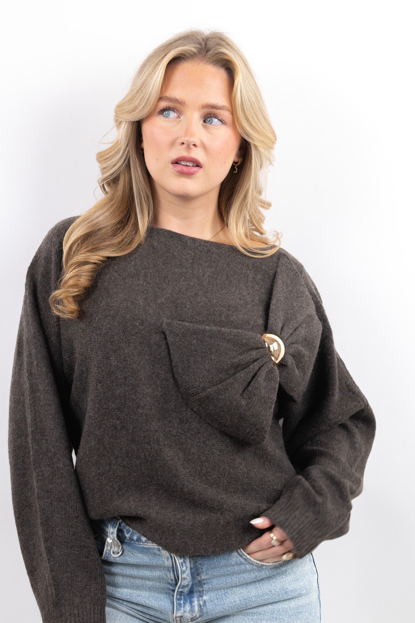 Golden Bow Sweater