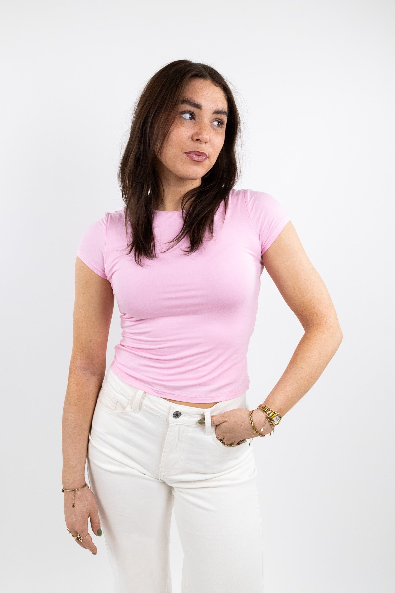 Leah base top short sleeve