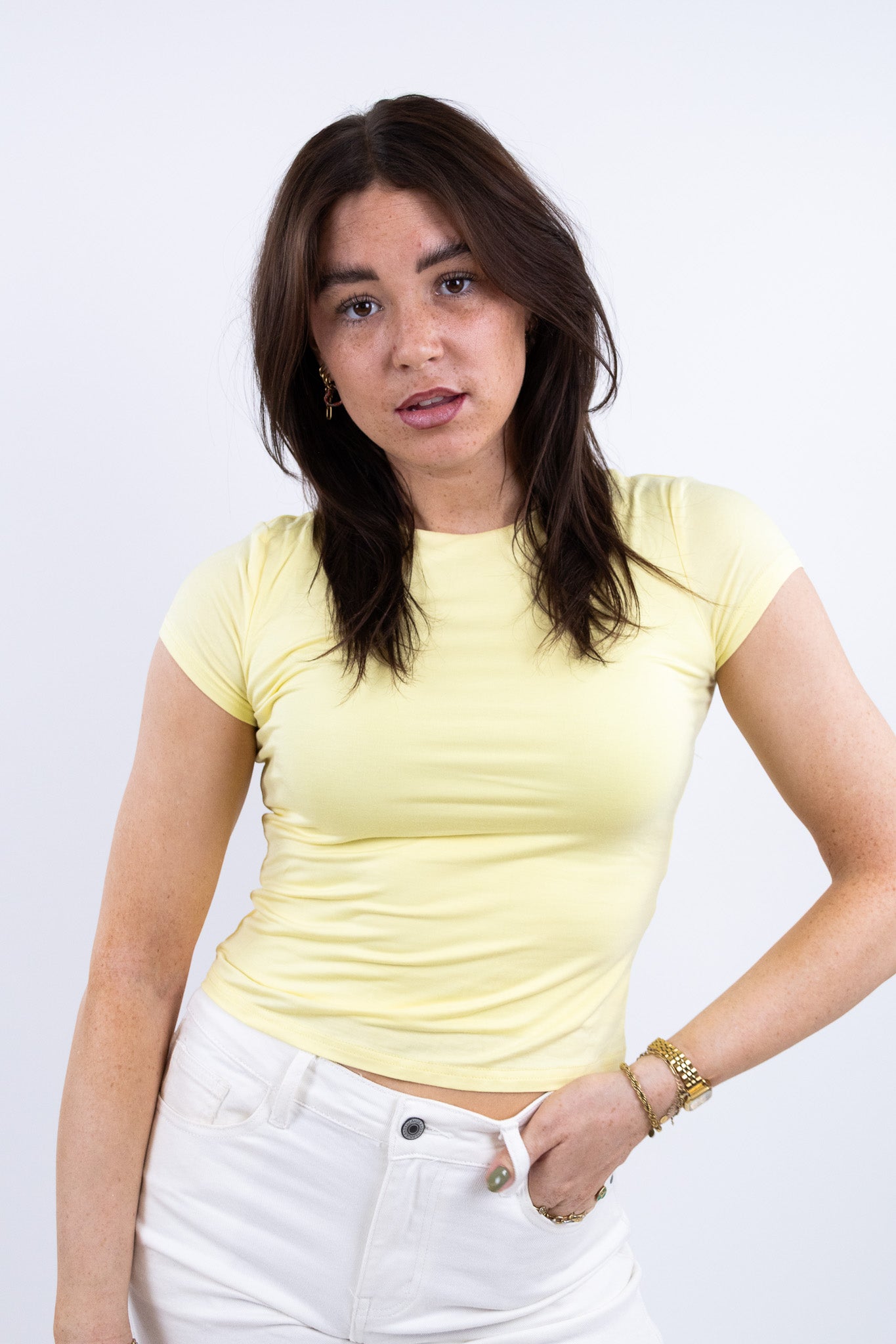 Leah base top short sleeve