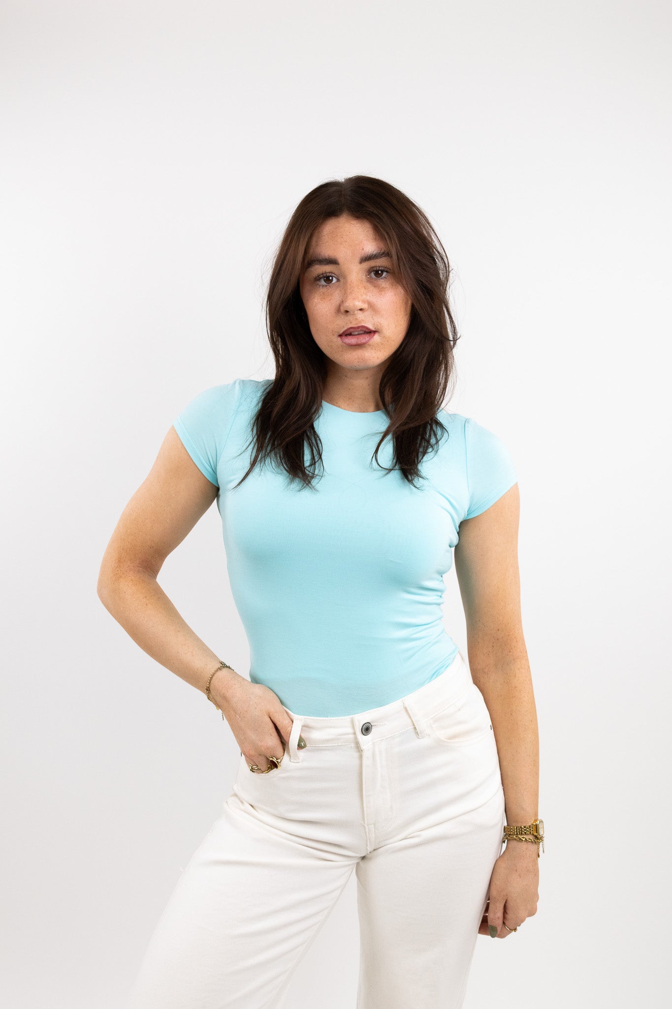 Leah base top short sleeve