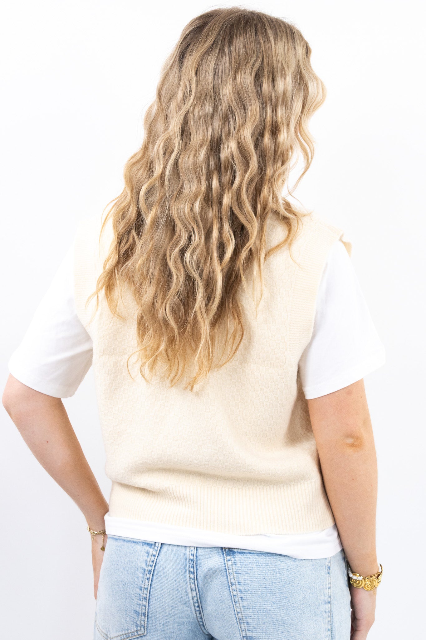 Knitted Button Gilet