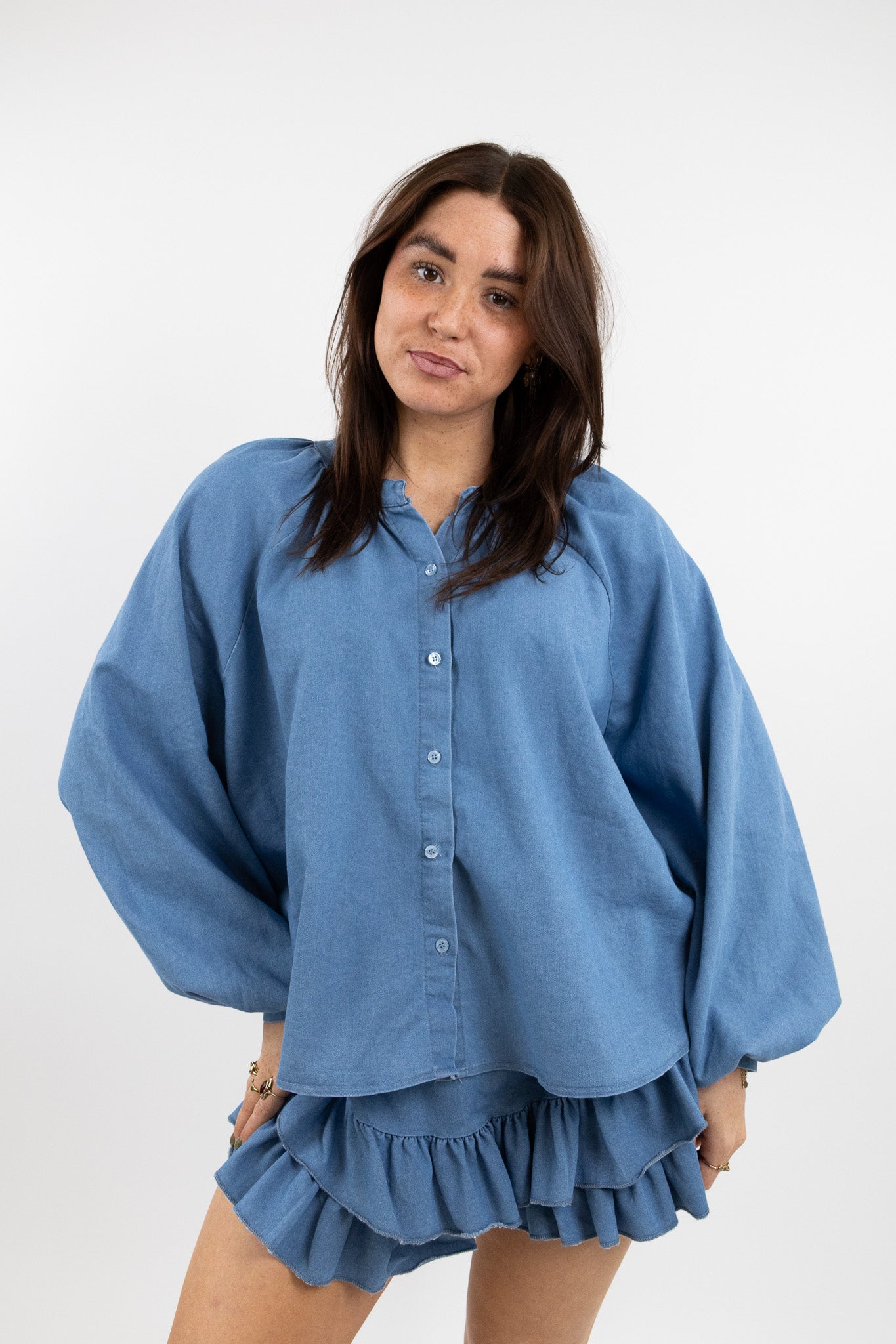 Lot denim blouse