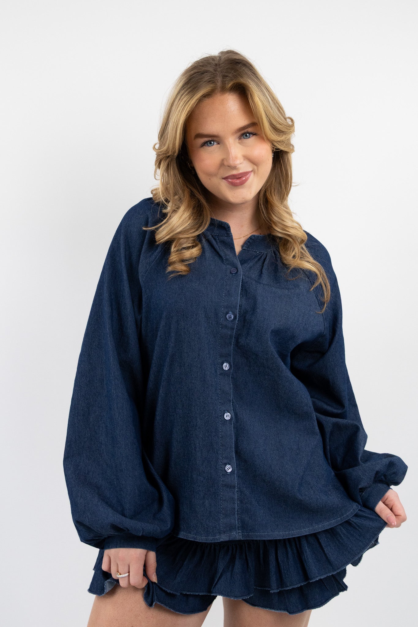Lot denim blouse