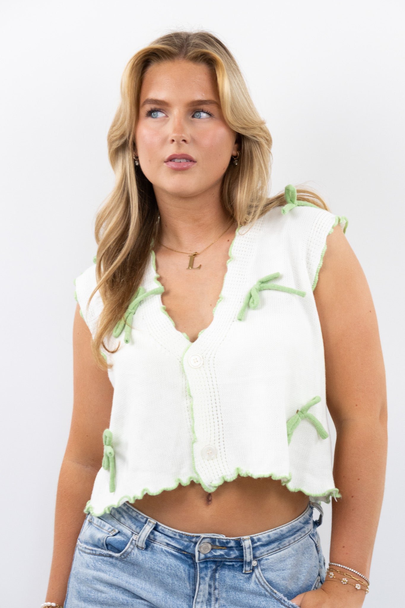 Bow Knitted Top