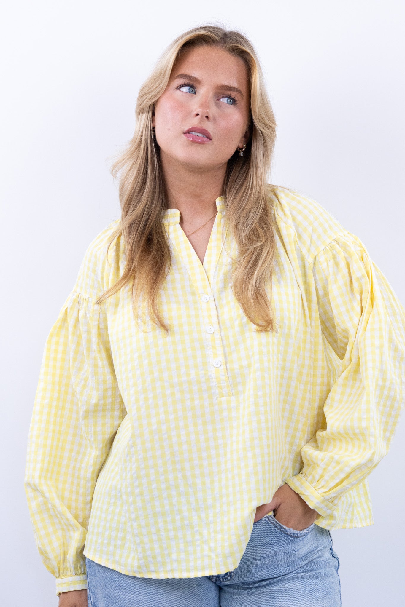 Gingham blouse