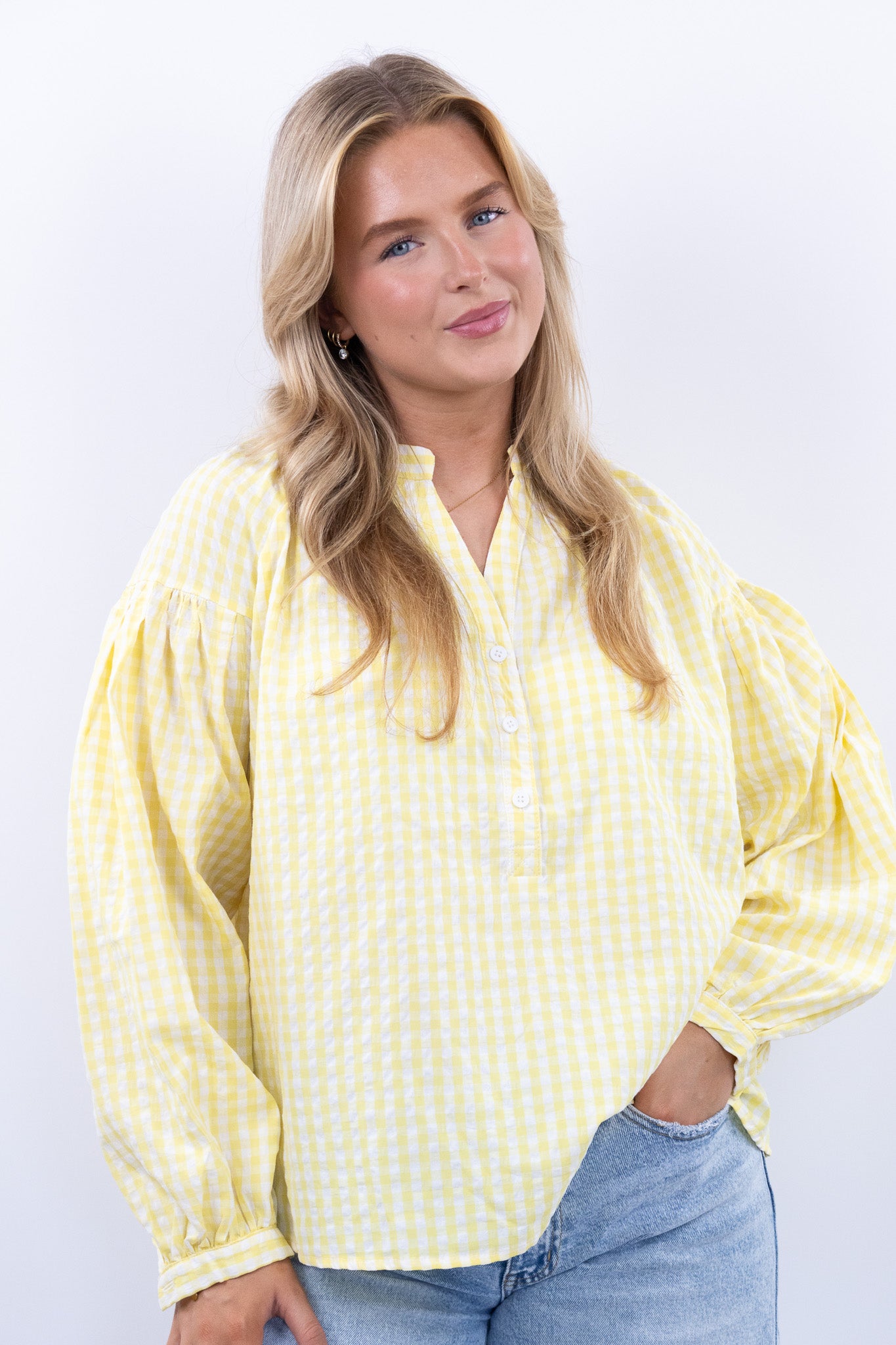 Gingham blouse