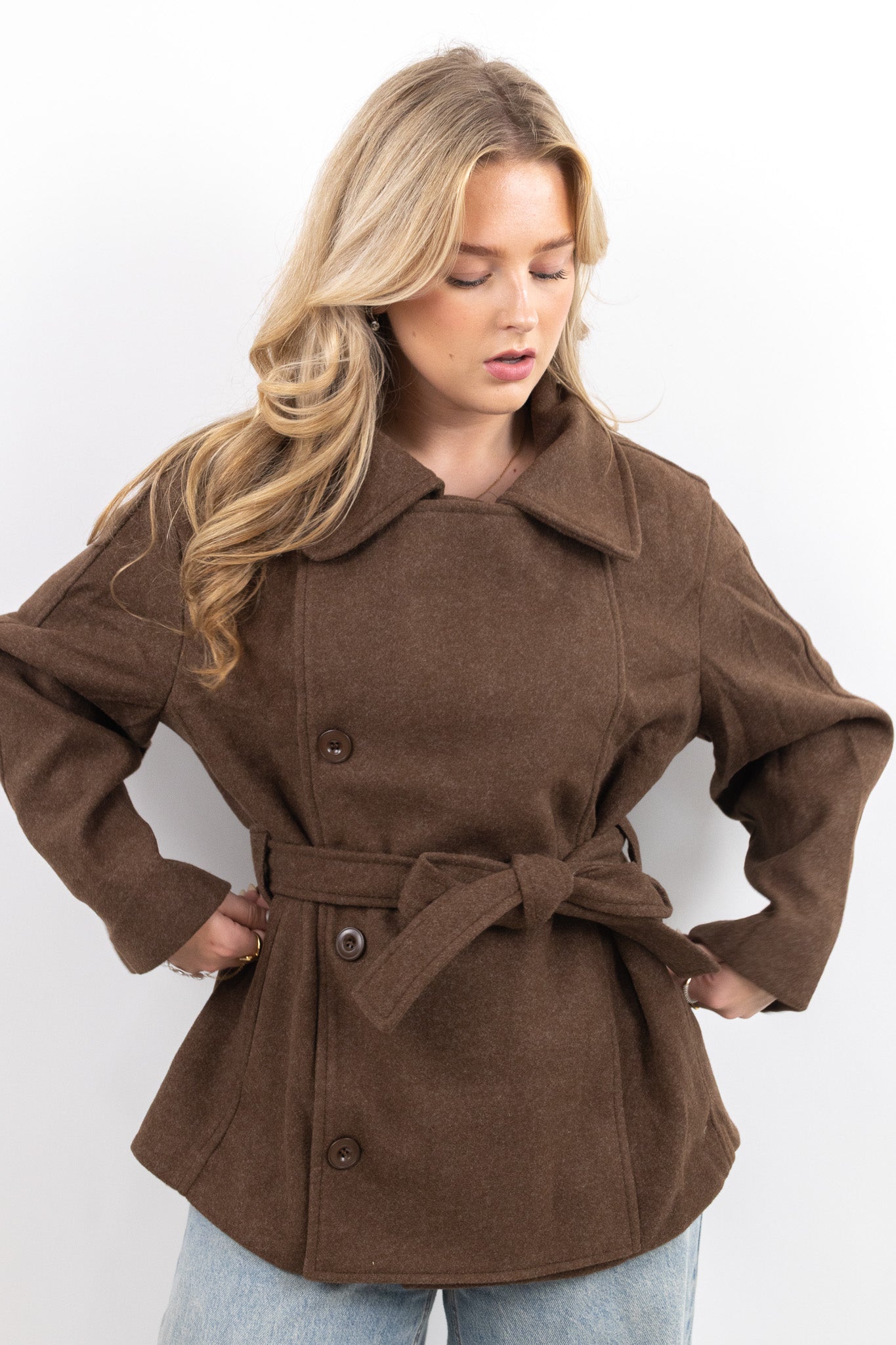 Elegant Belt Coat