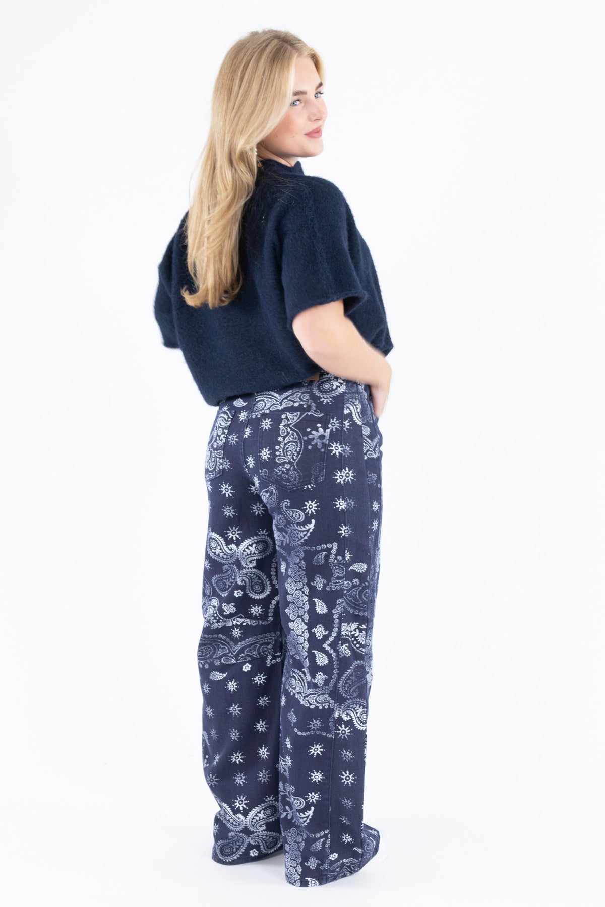 Bandana Print Jeans