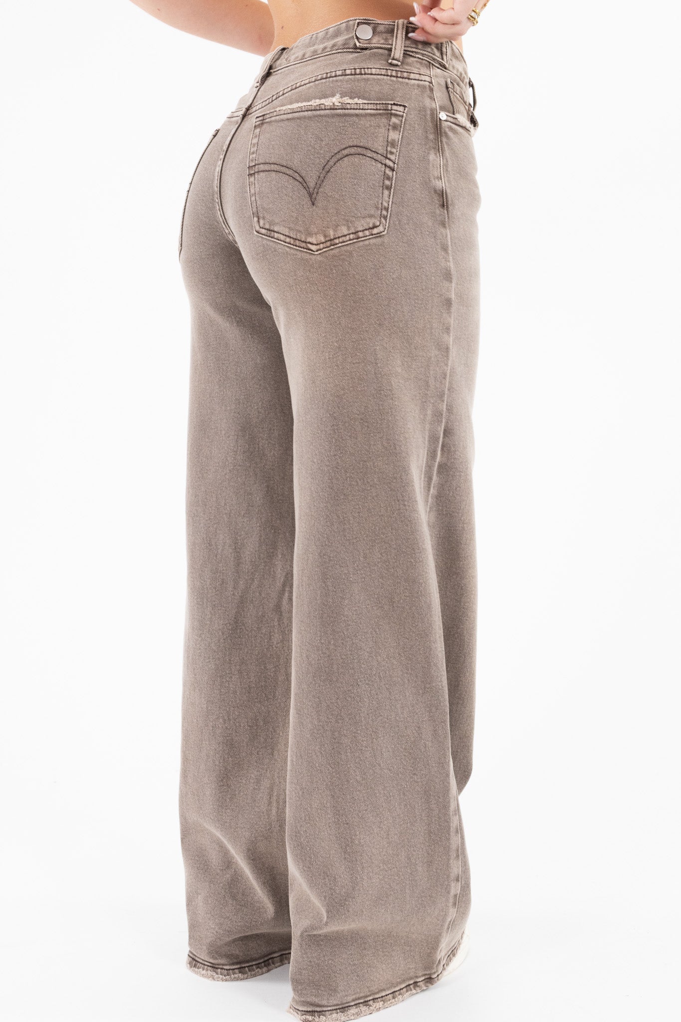Adjustable Waist Baggy Jeans