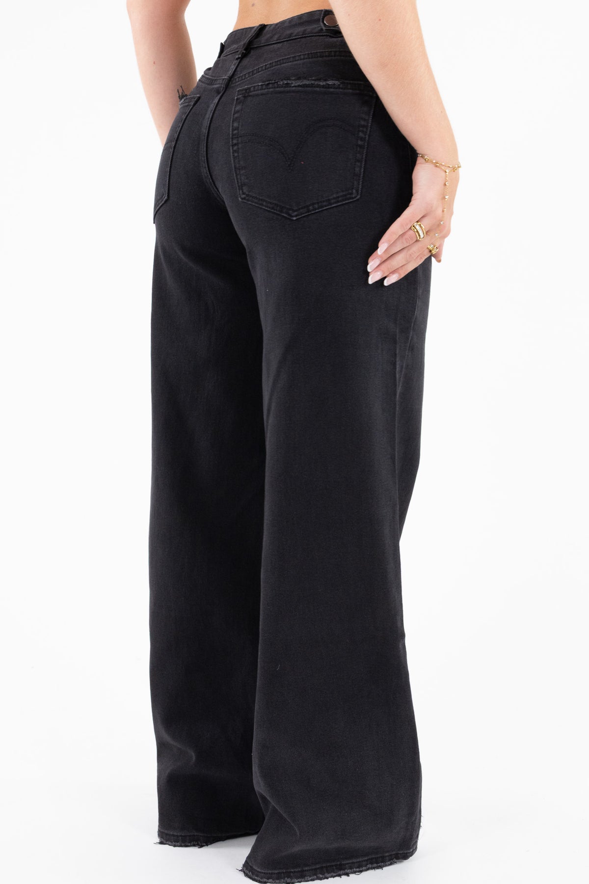 Adjustable Waist Baggy Jeans