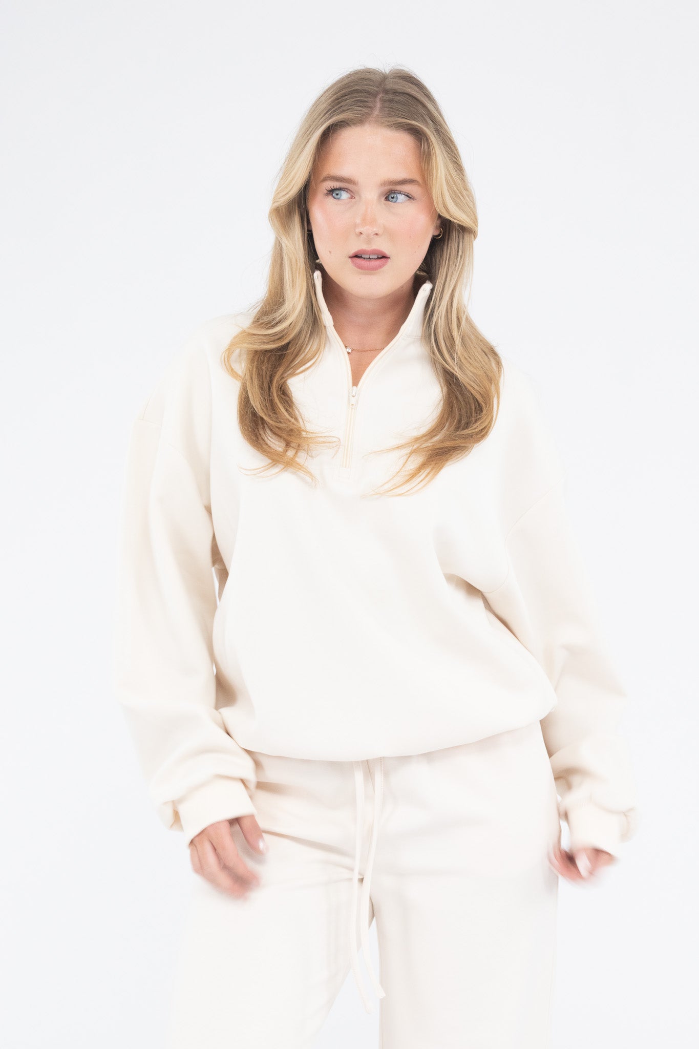 Oversized Half Zip Sweater