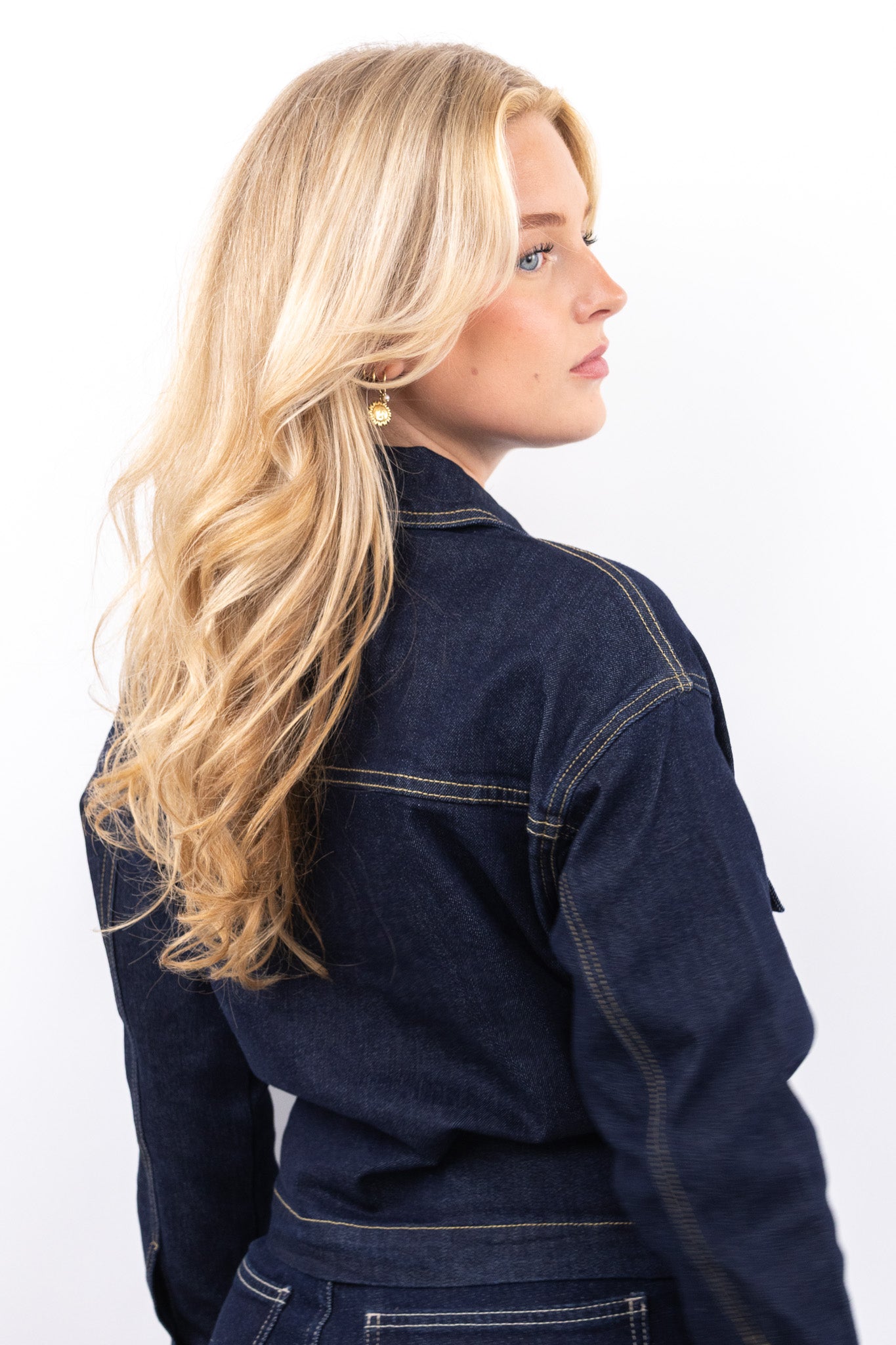 Denim Pocket Top