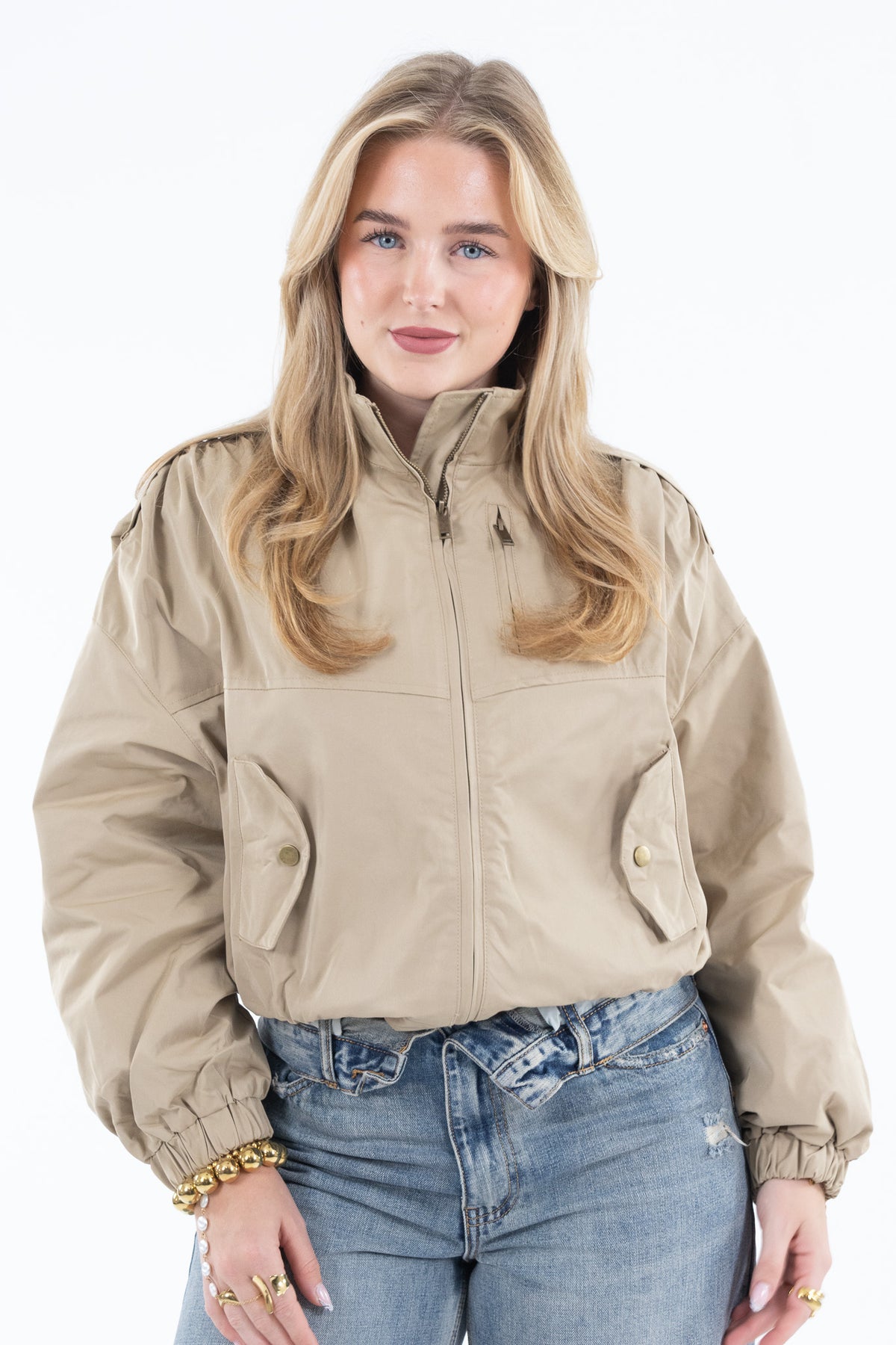 Cropped Cargo Jacket