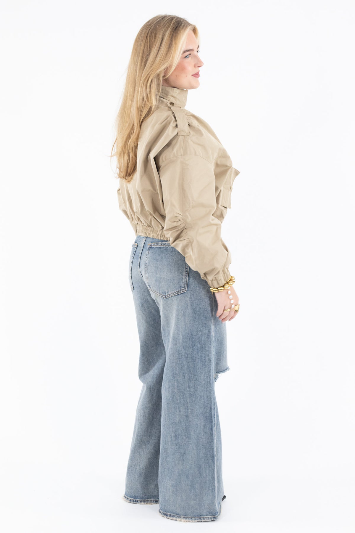 Cropped Cargo Jacket