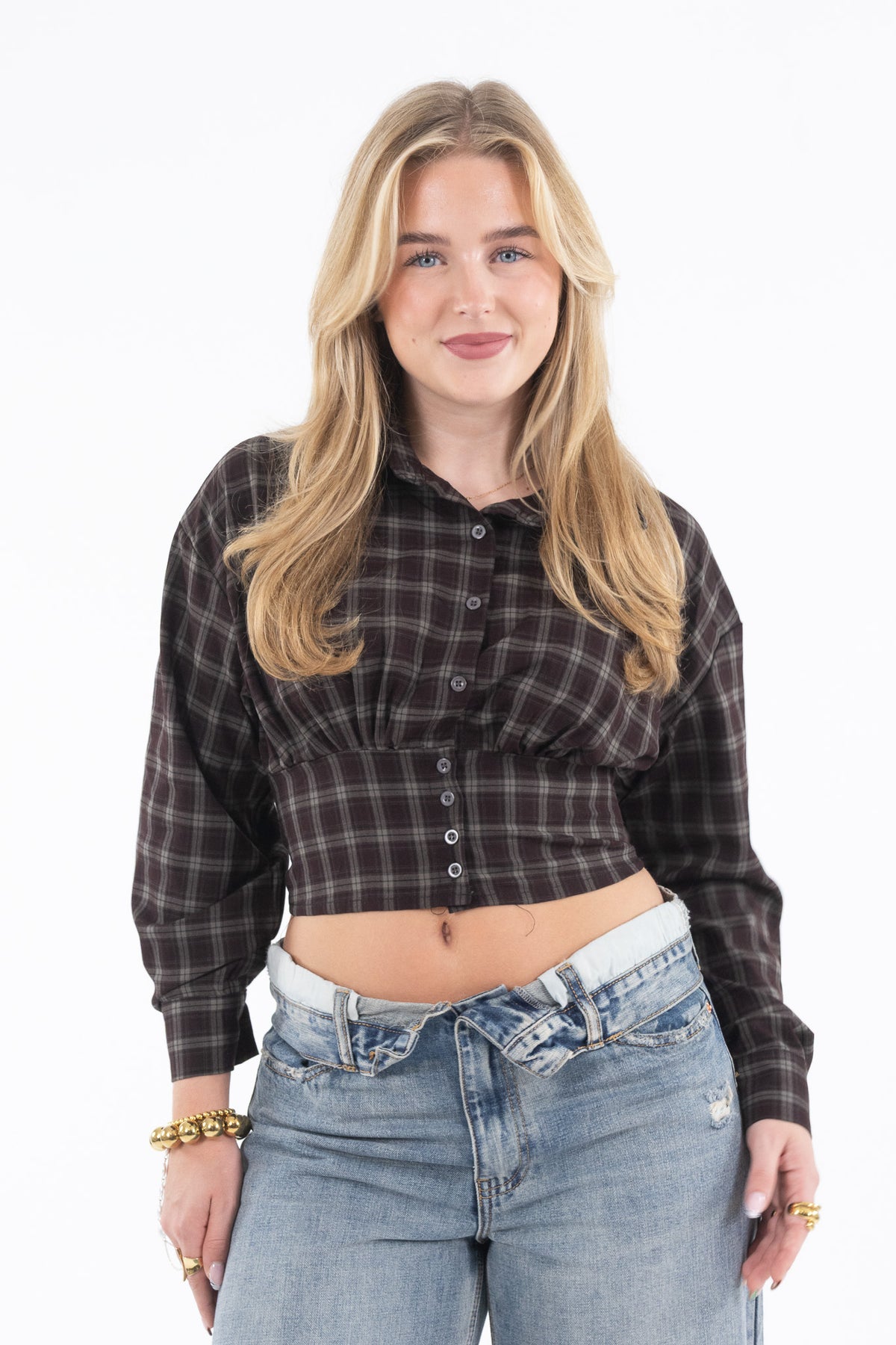 Corset Check Blouse