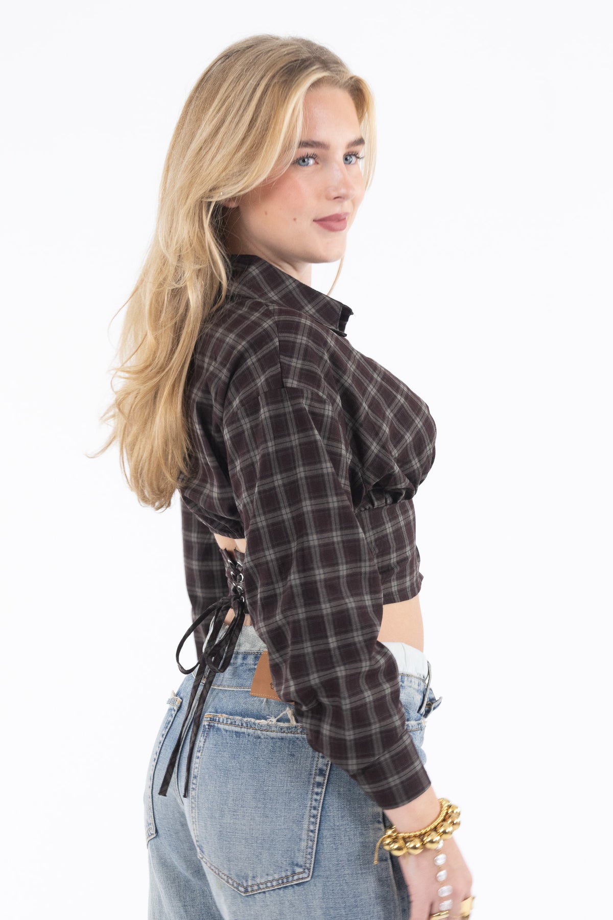 Corset Check Blouse