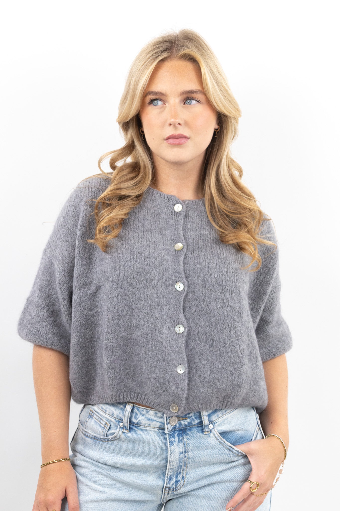 Button Up Knit Cardigan