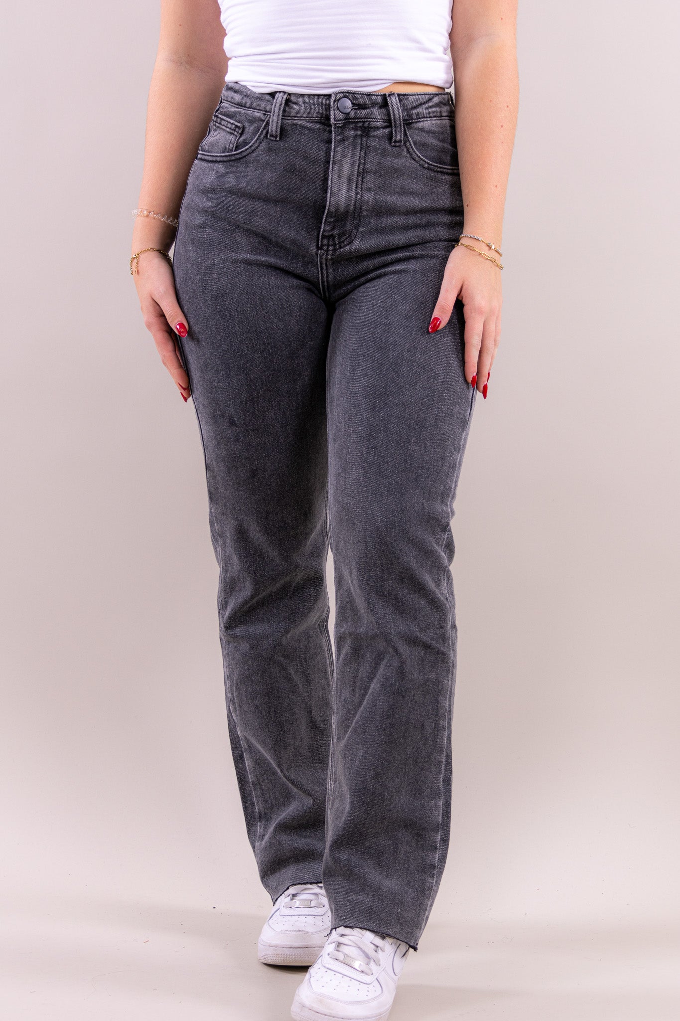 Vickey straight leg jeans - stretch
