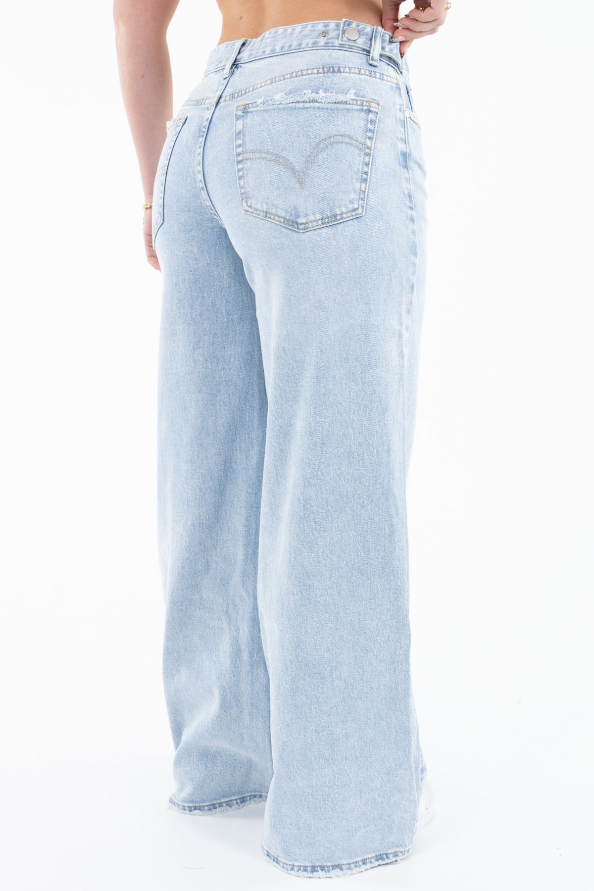 Adjustable Waist Baggy Jeans