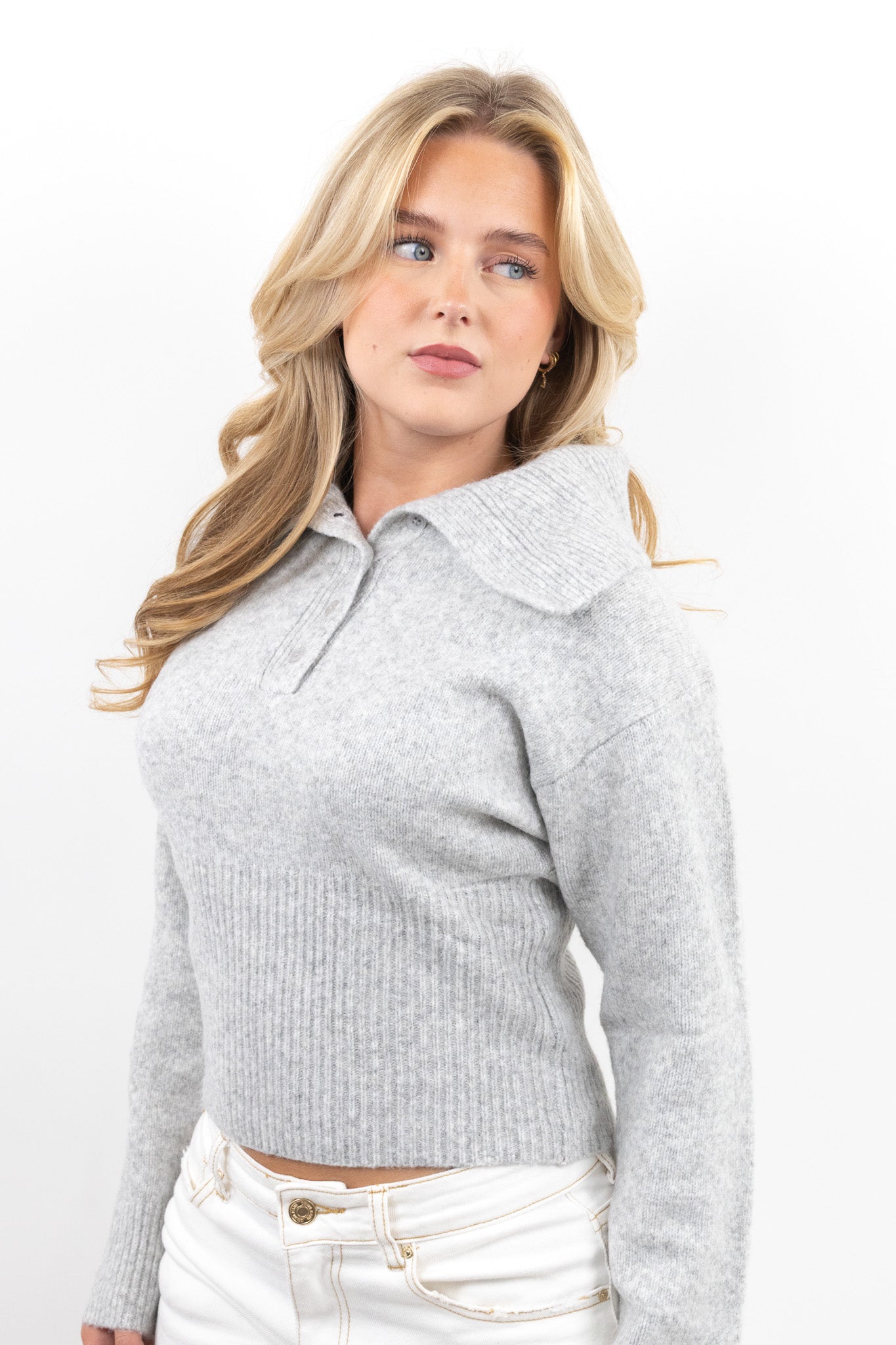 Soft Knit Polo Sweater