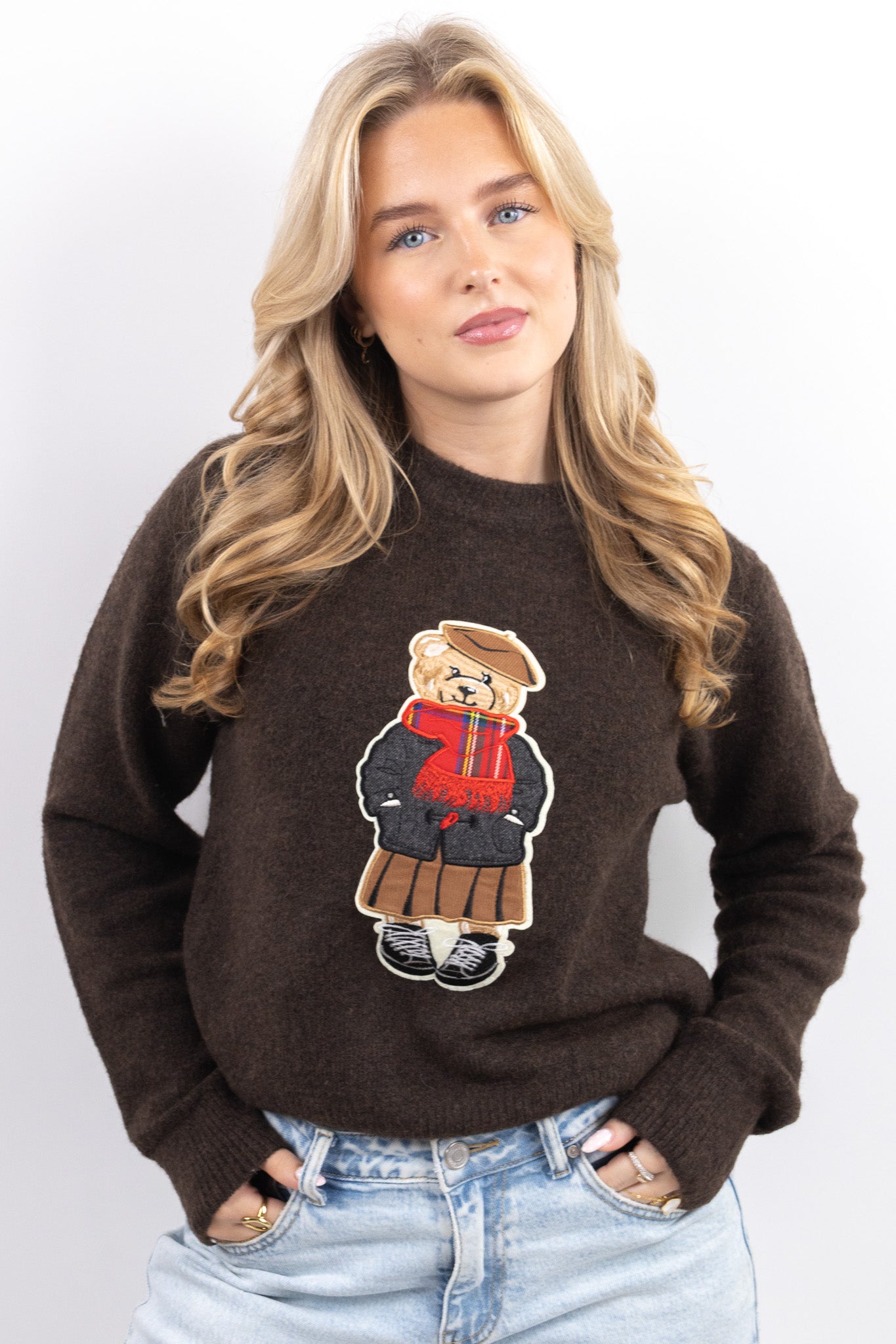 Teddy Embroidered Sweater