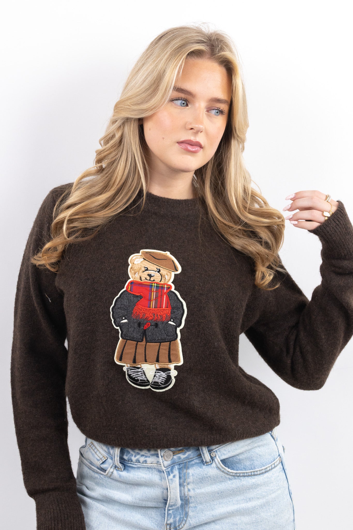 Teddy Embroidered Sweater