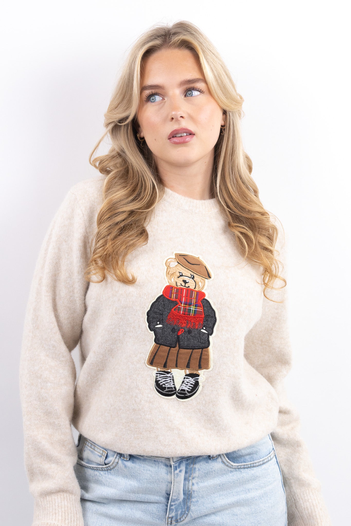 Teddy Embroidered Sweater