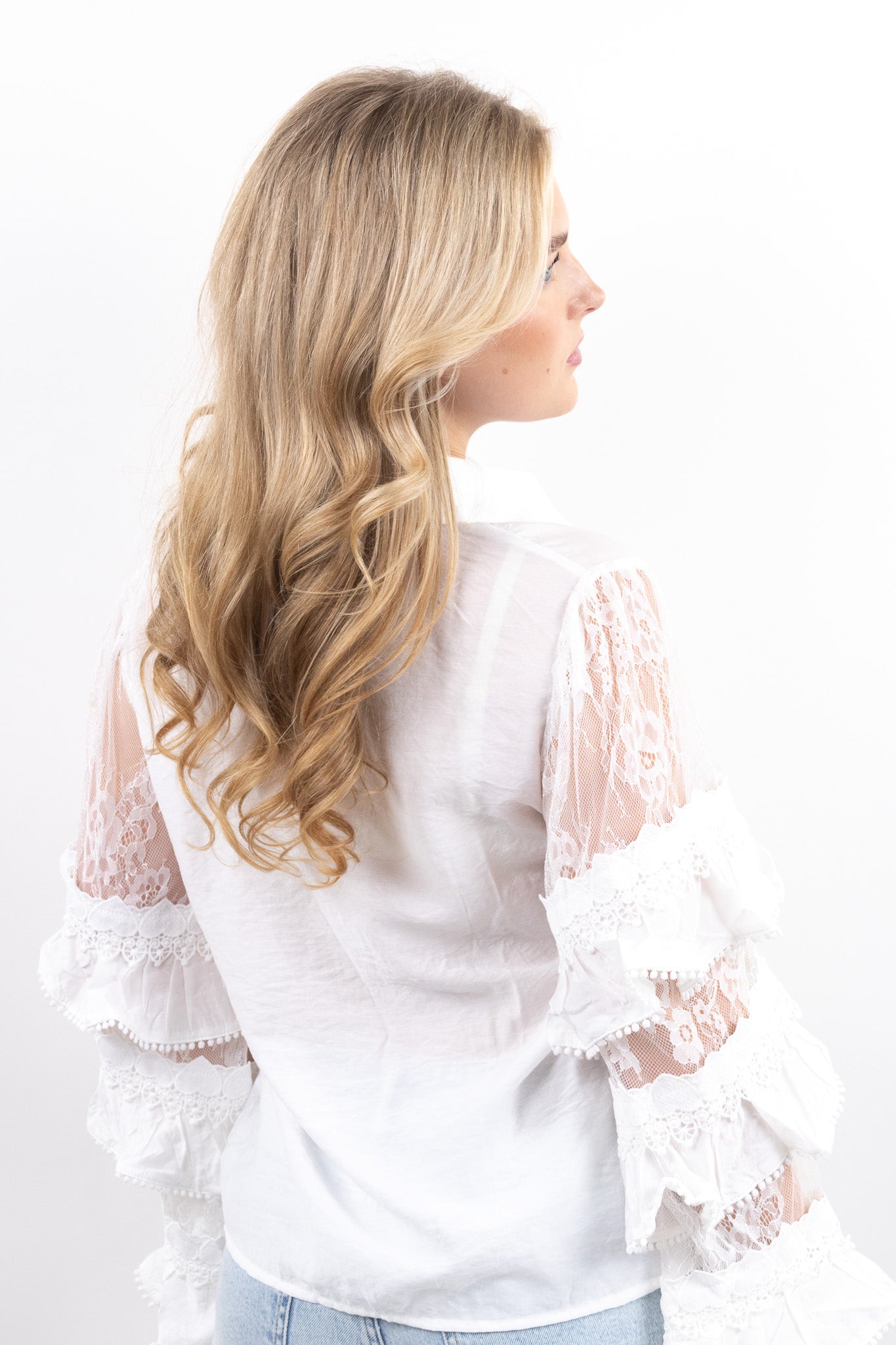 Ruffle Lace Blouse