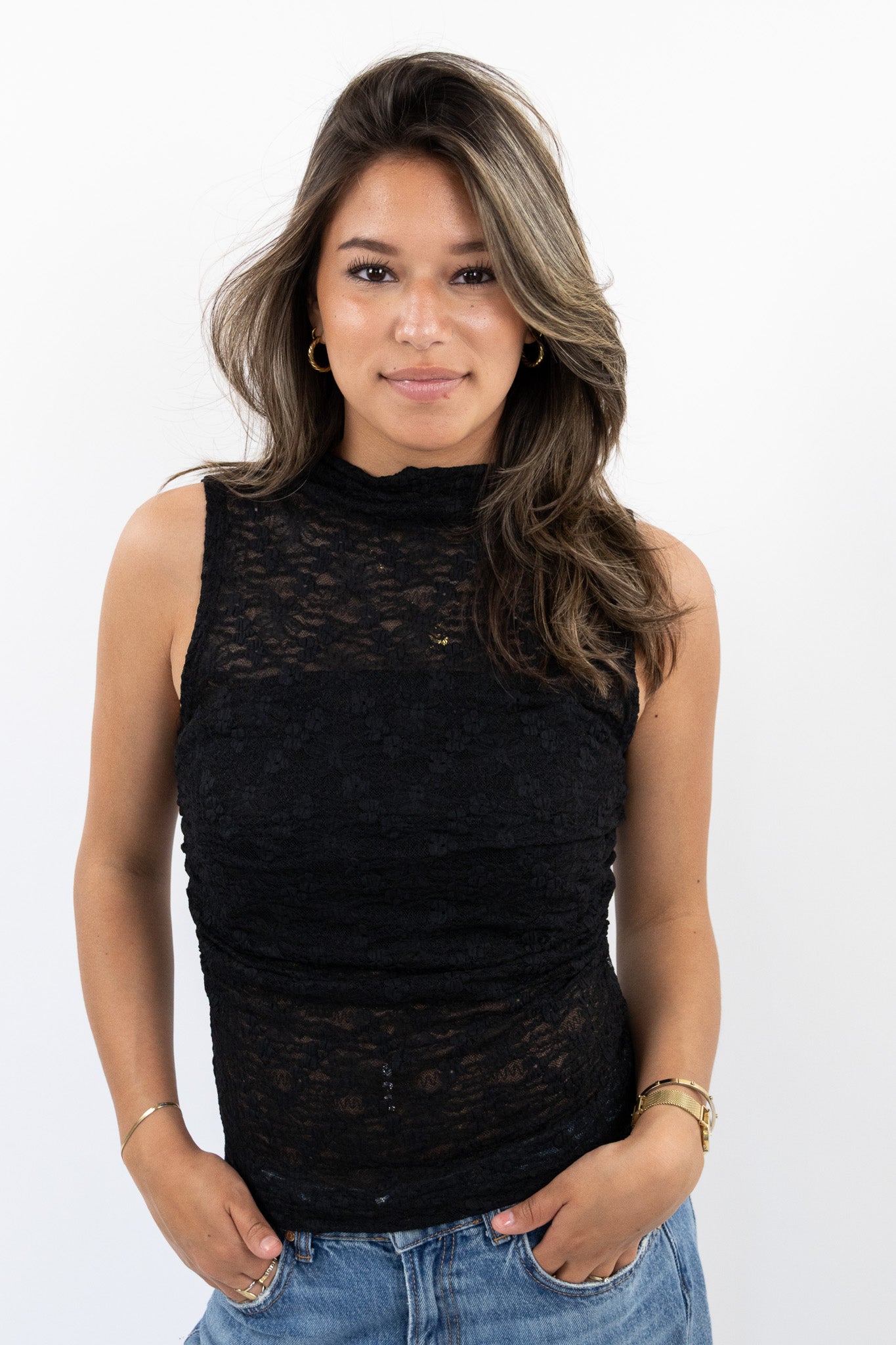 Leila lace top