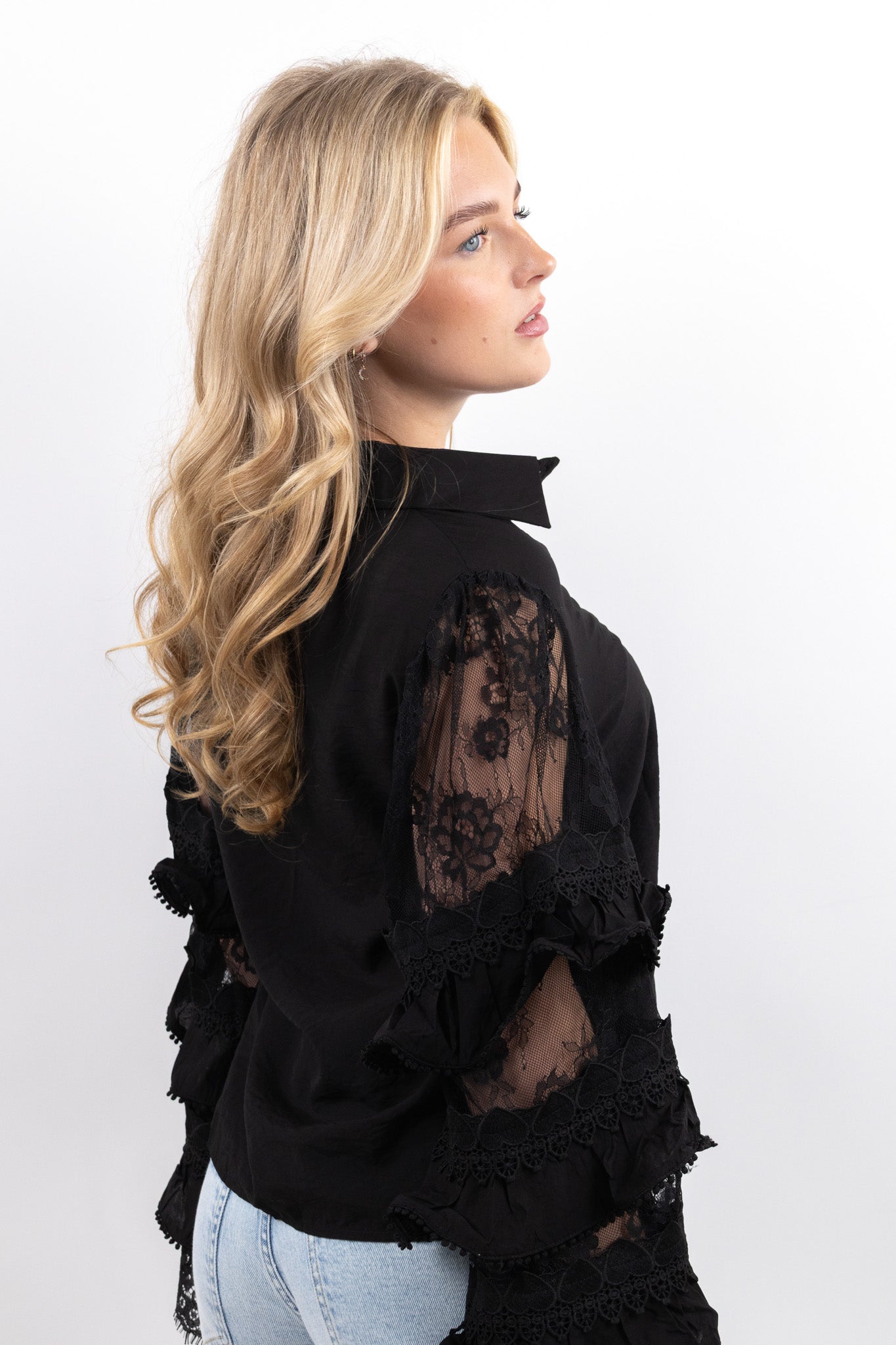 Ruffle Lace Blouse