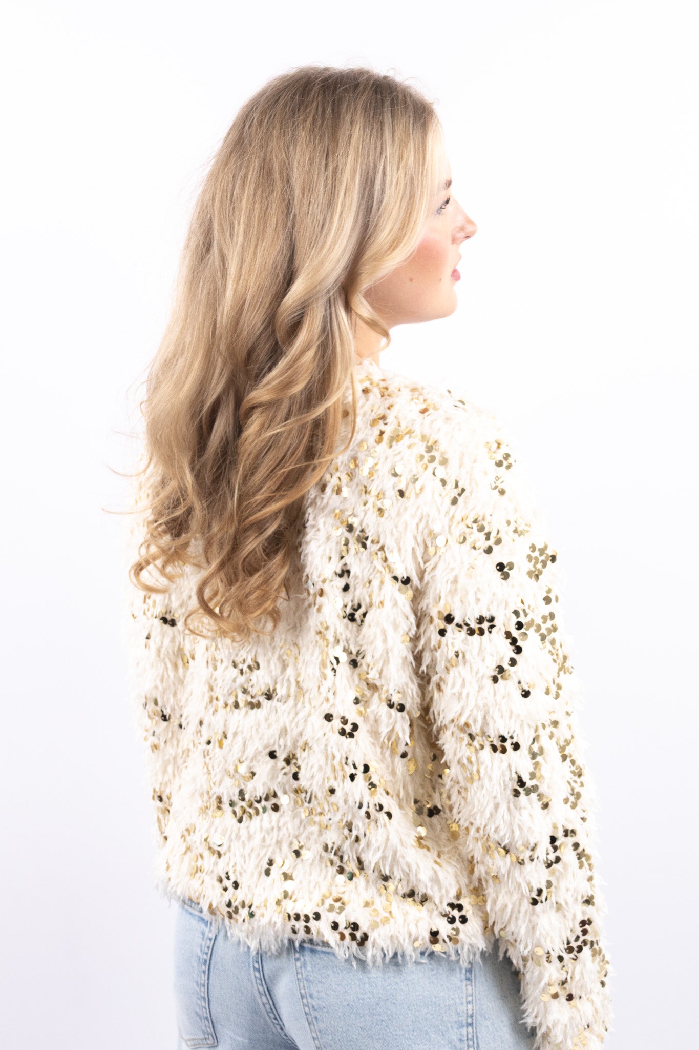 Sequin Fringe Jacket