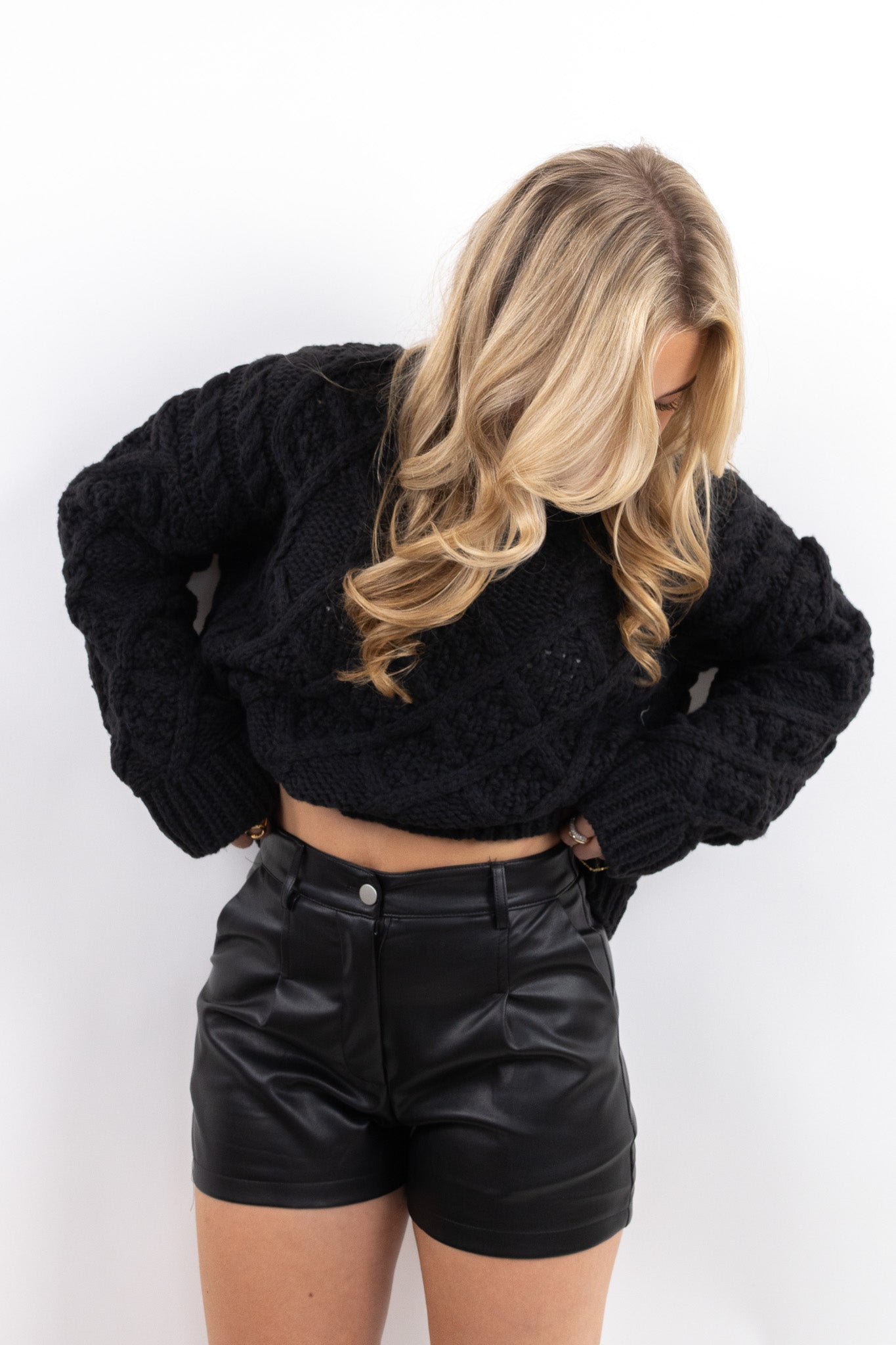 Faux Leather Shorts