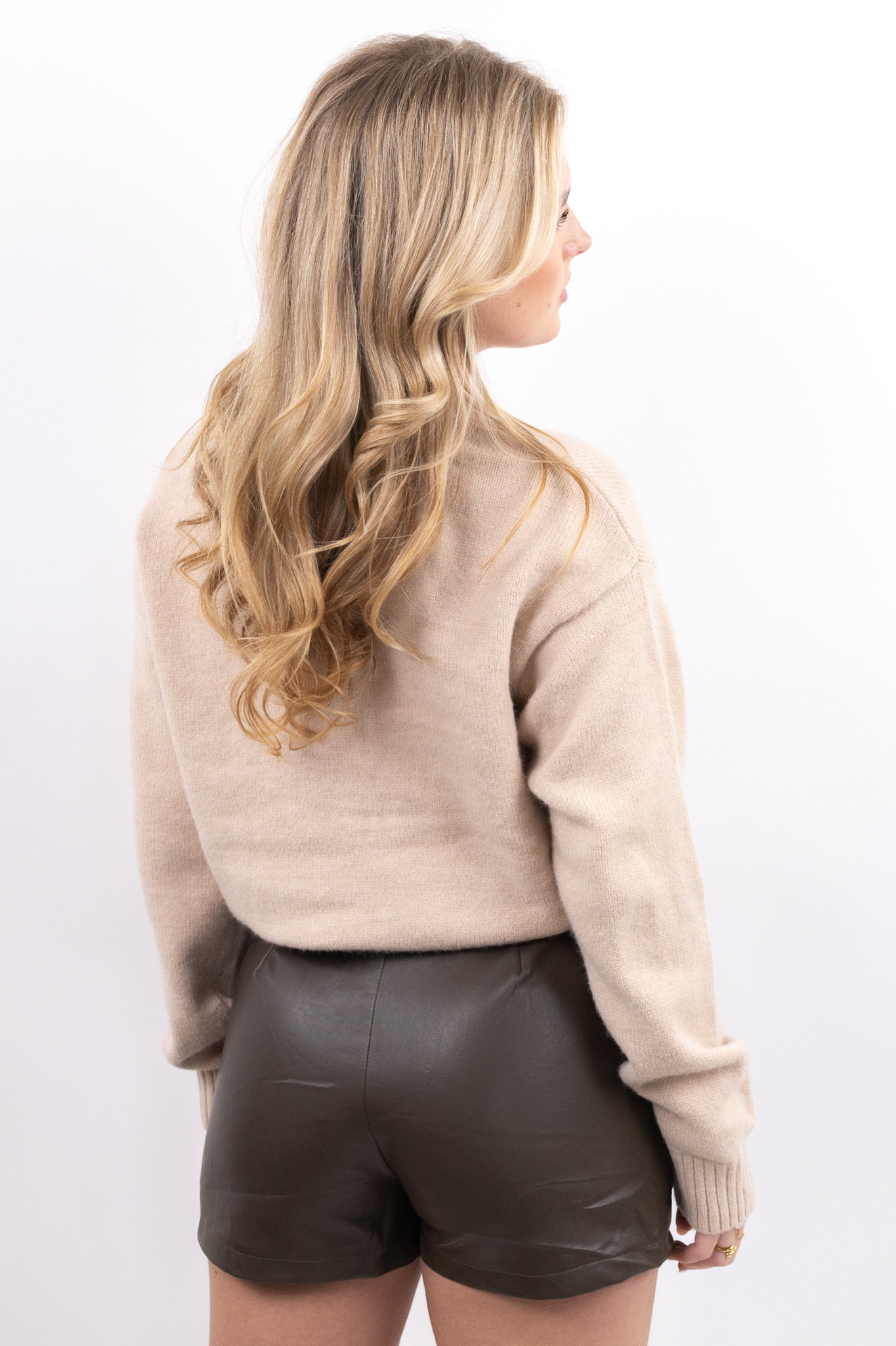 Faux Leather Shorts
