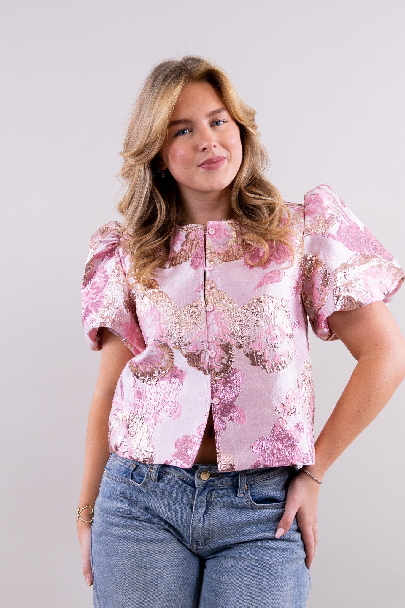 Lynn flower top