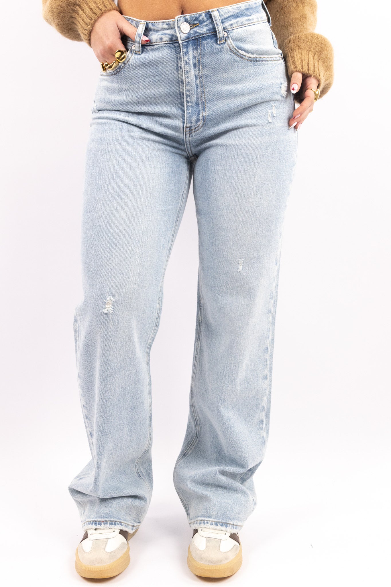 Leya wide leg jeans - stretch