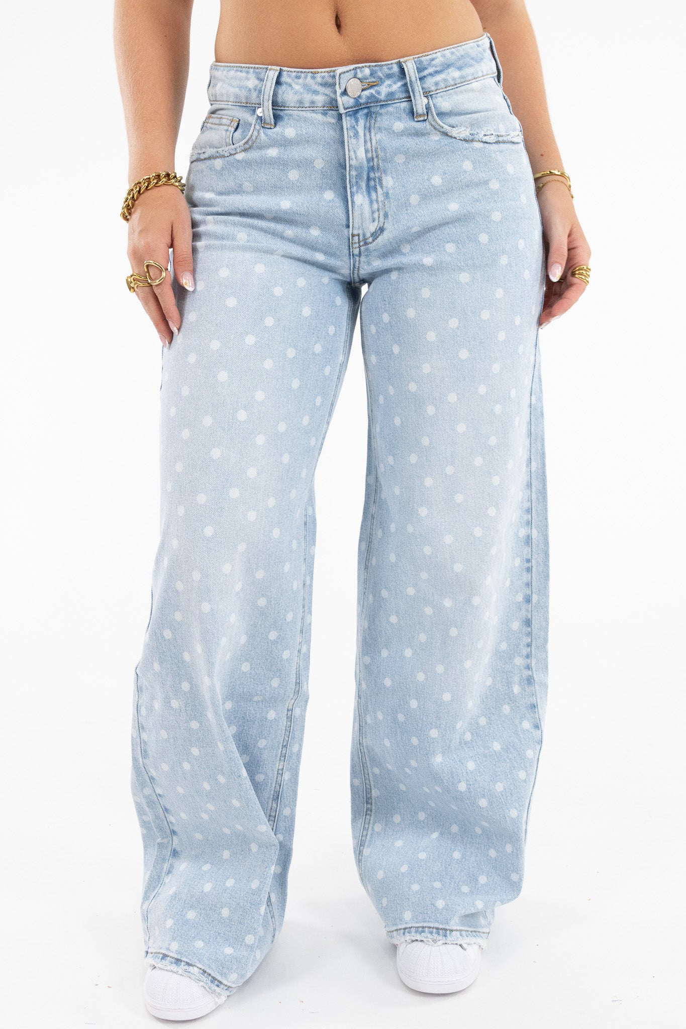 Dots Baggy Fit Jeans