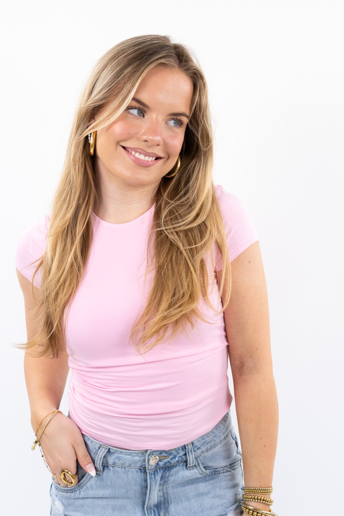 Leah base top short sleeve