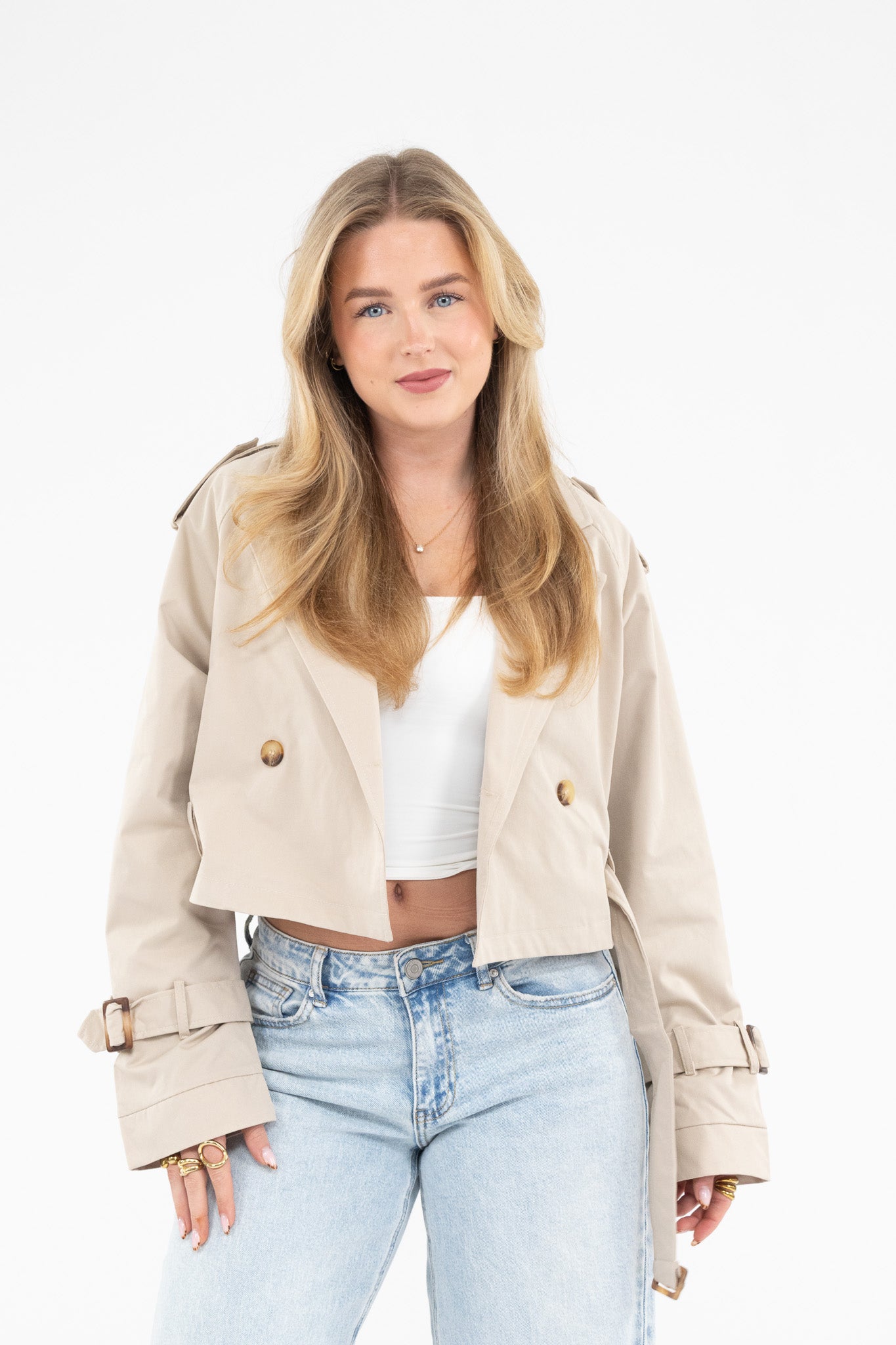 Cropped Trench Jacket