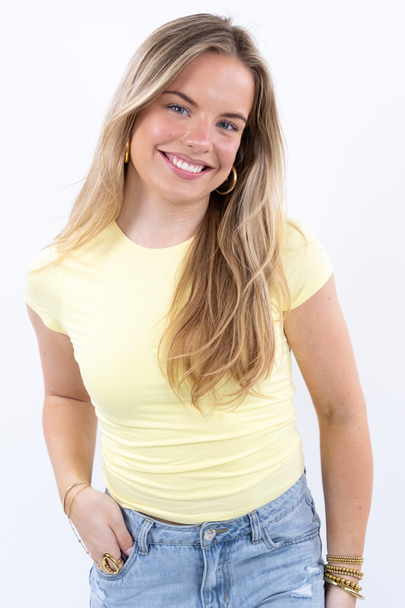 Leah base top short sleeve