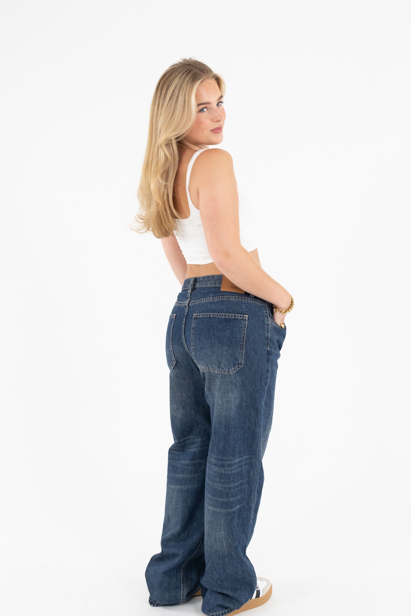 Double Button Jeans