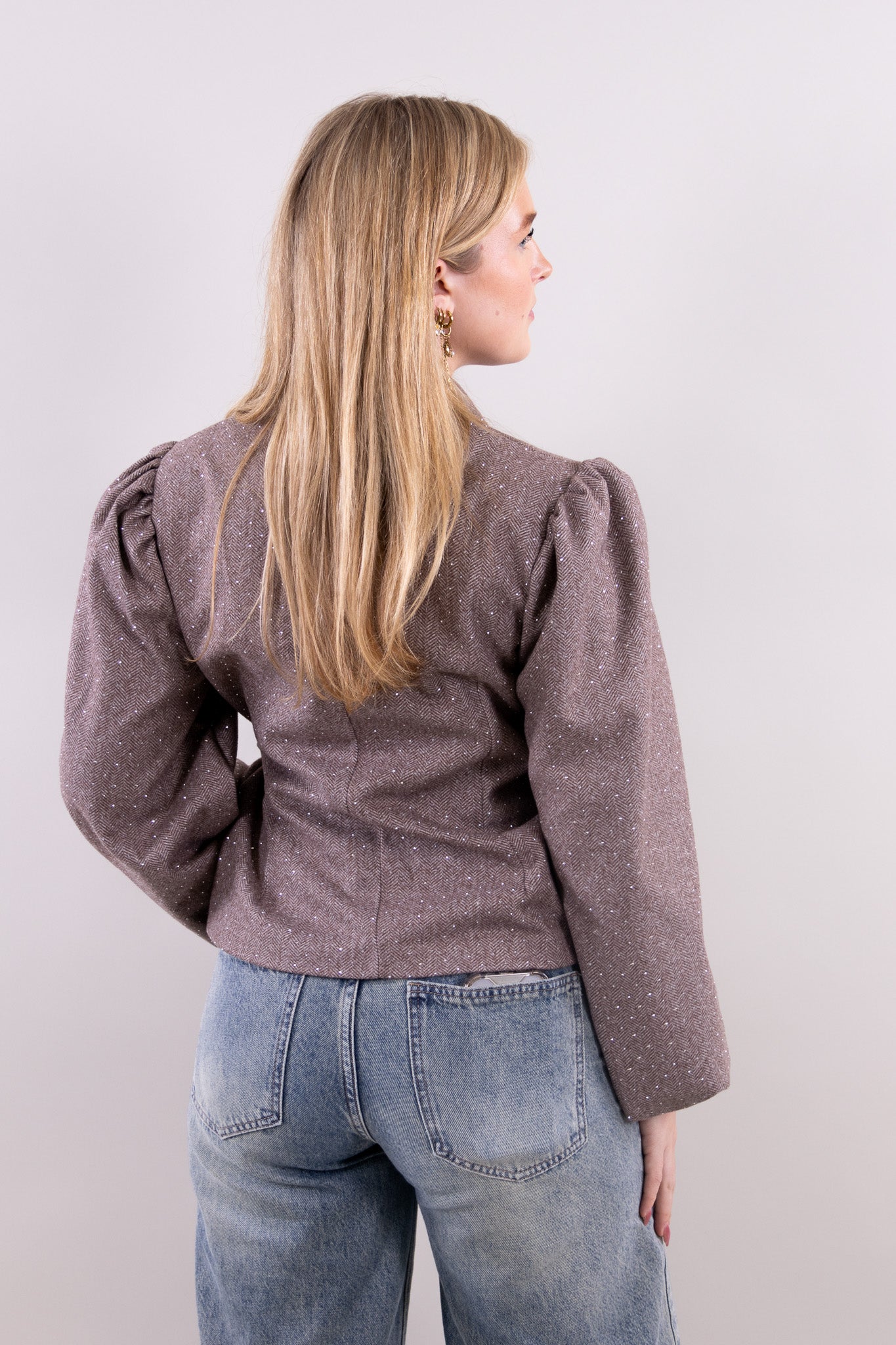 Jane glitter wrap blazer