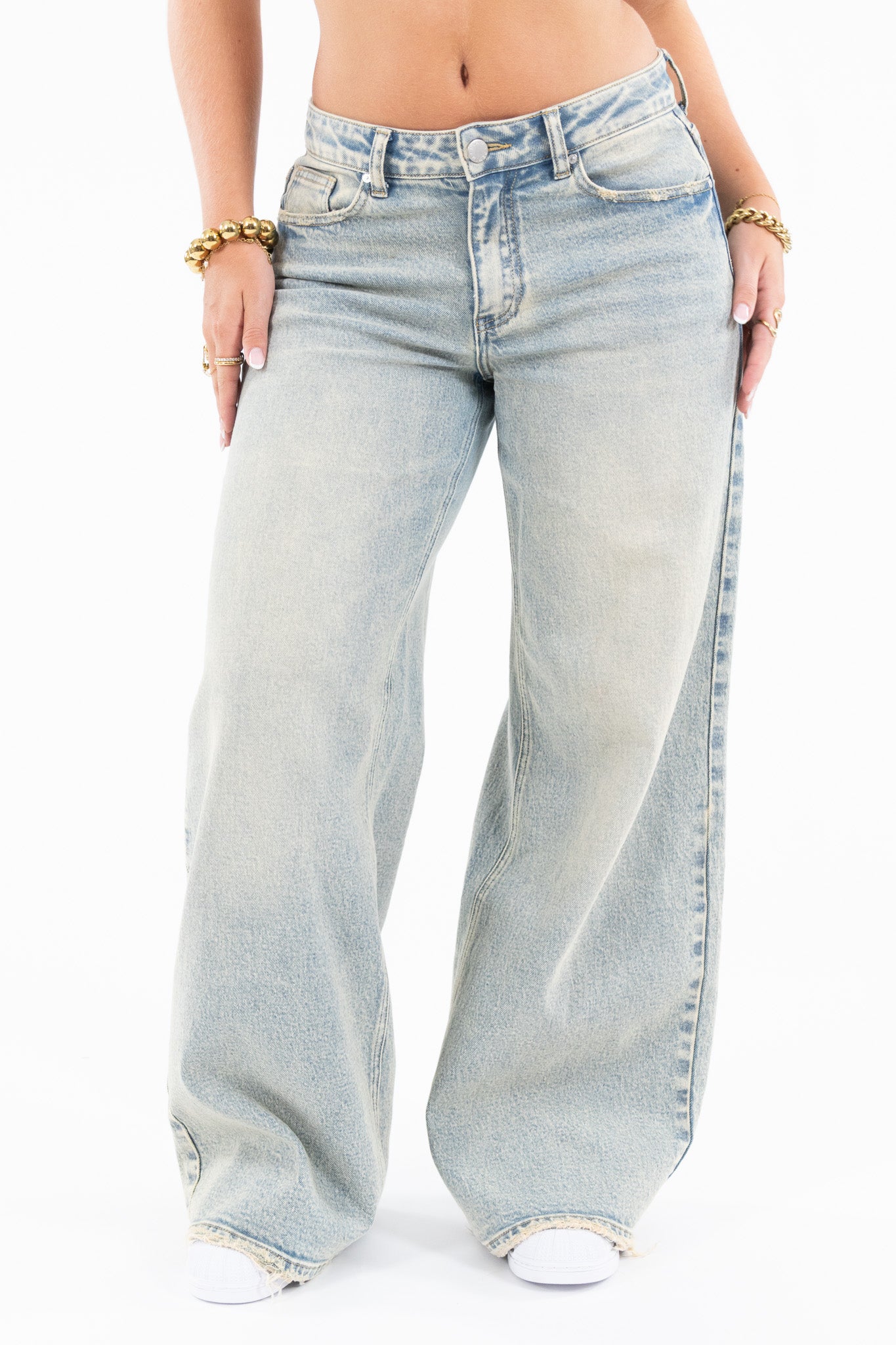 Baggy Fit Wide Leg Jeans