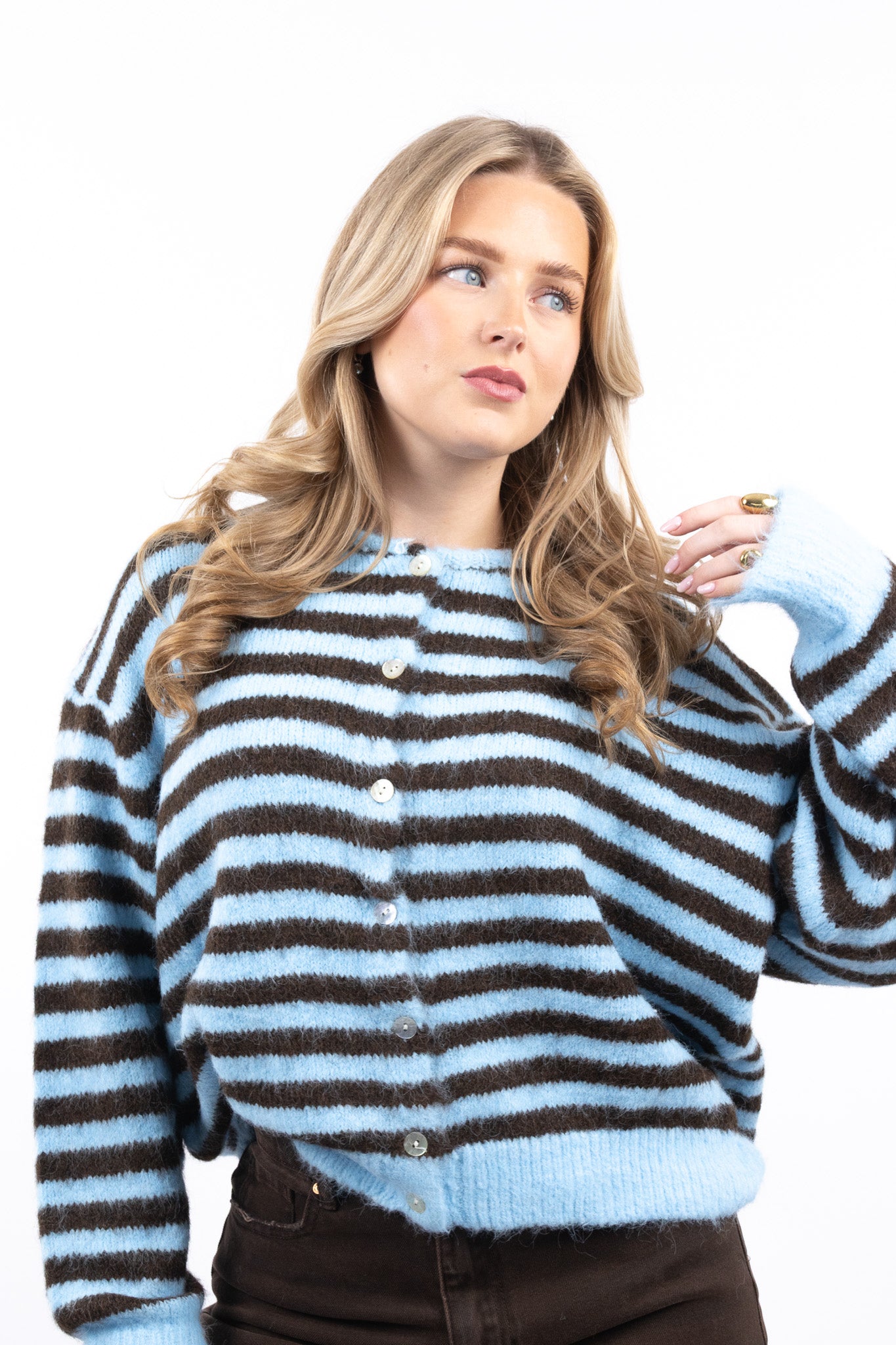 Two Tone Stripe Knit