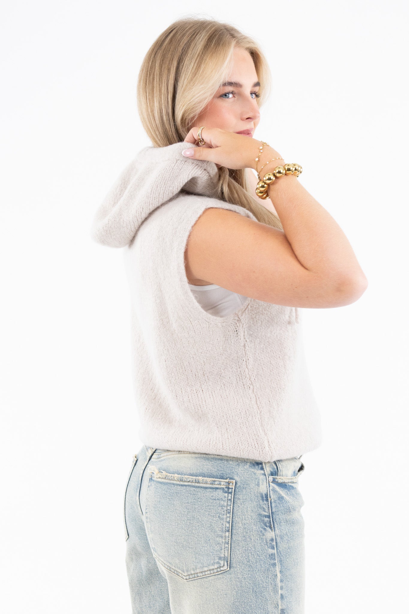 Knitted Zip Vest