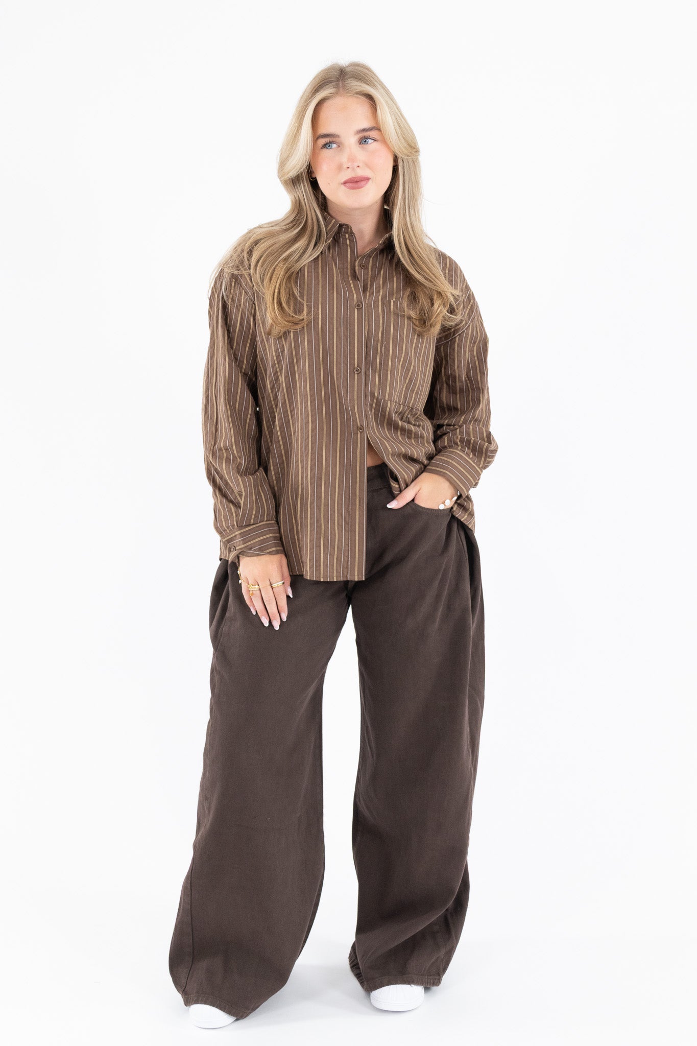 Loose Fit Striped Blouse